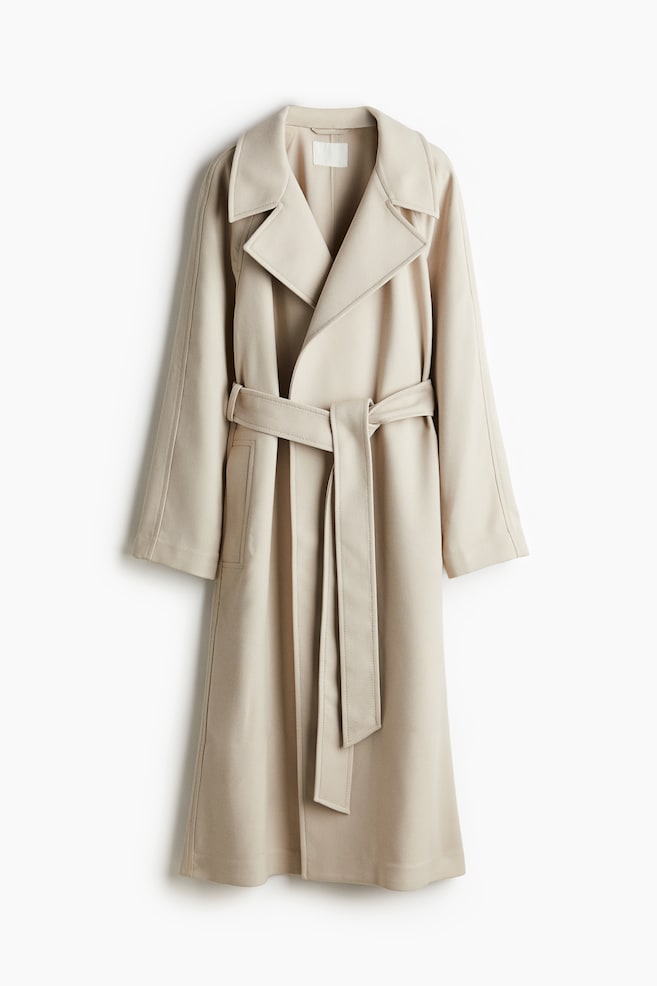 Abrigo estilo gabardina - Beige claro - 1
