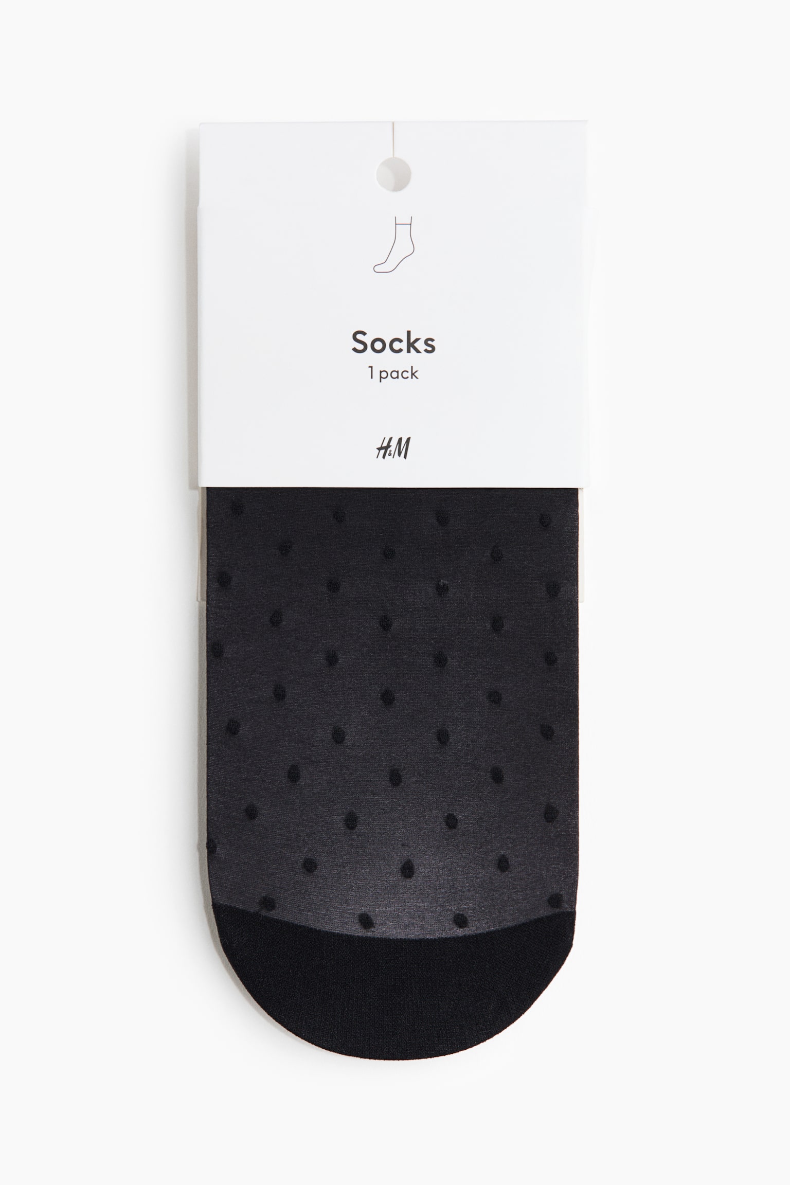 Skarpety w kropki - Czarny/Kropki - 1