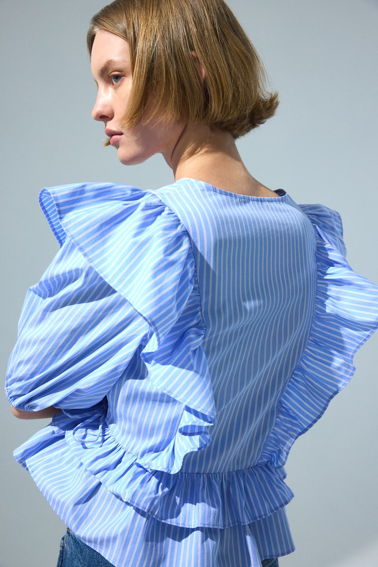 Bluza na preklop od puplina