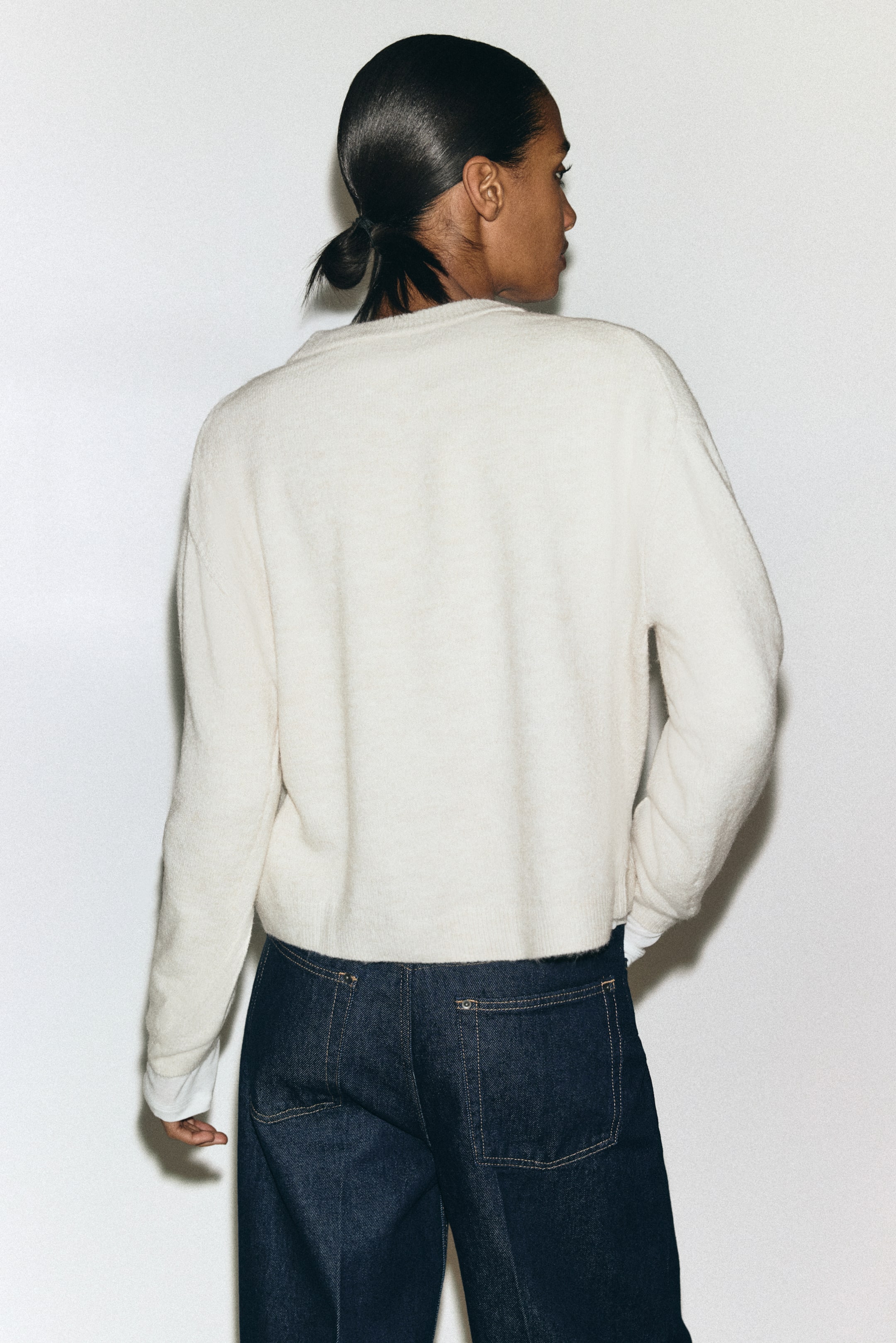 查看大圖: 針織套衫 - 奶油色 - Ladies | H&M 2