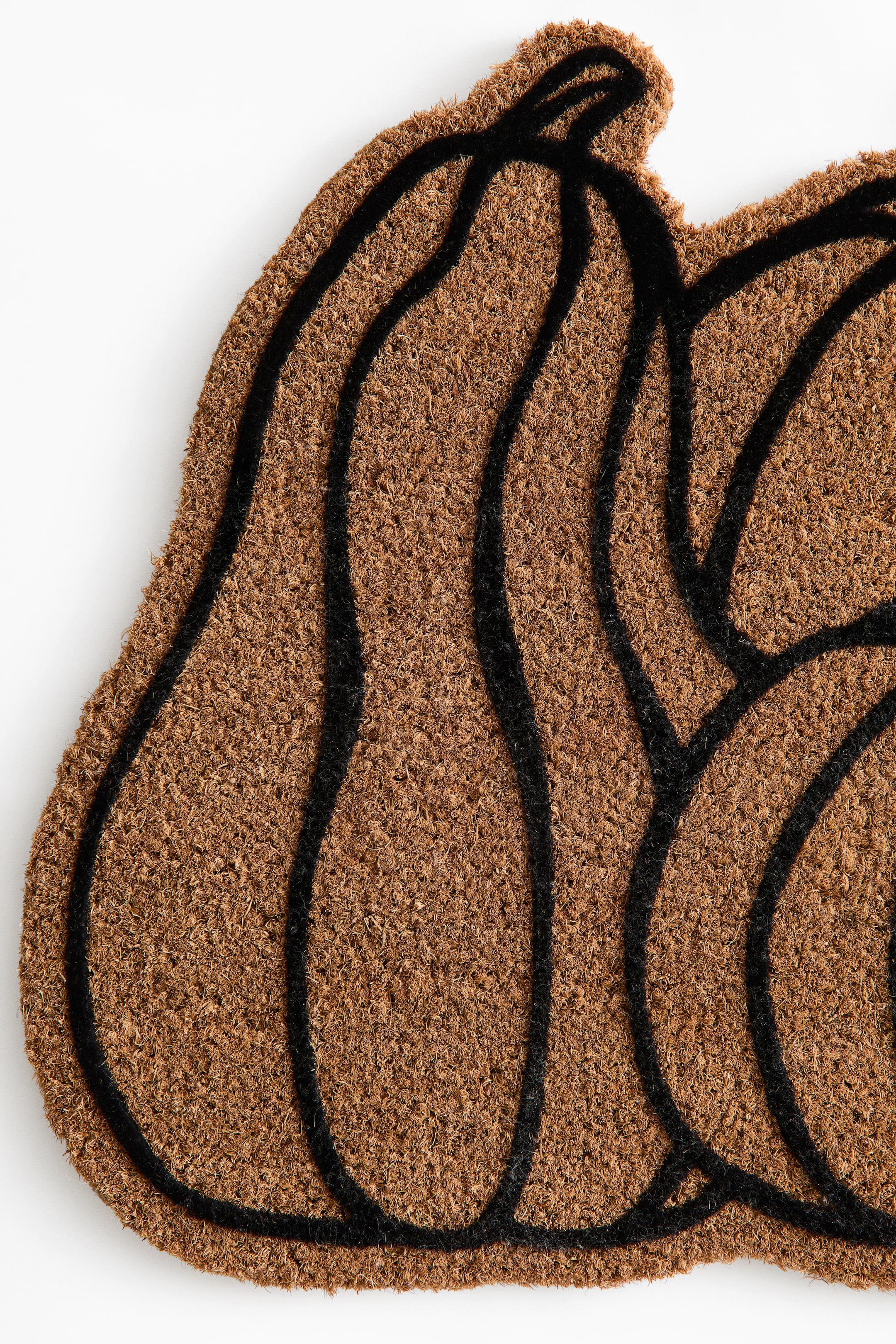 Pumpkin-Motif Coir Doormat