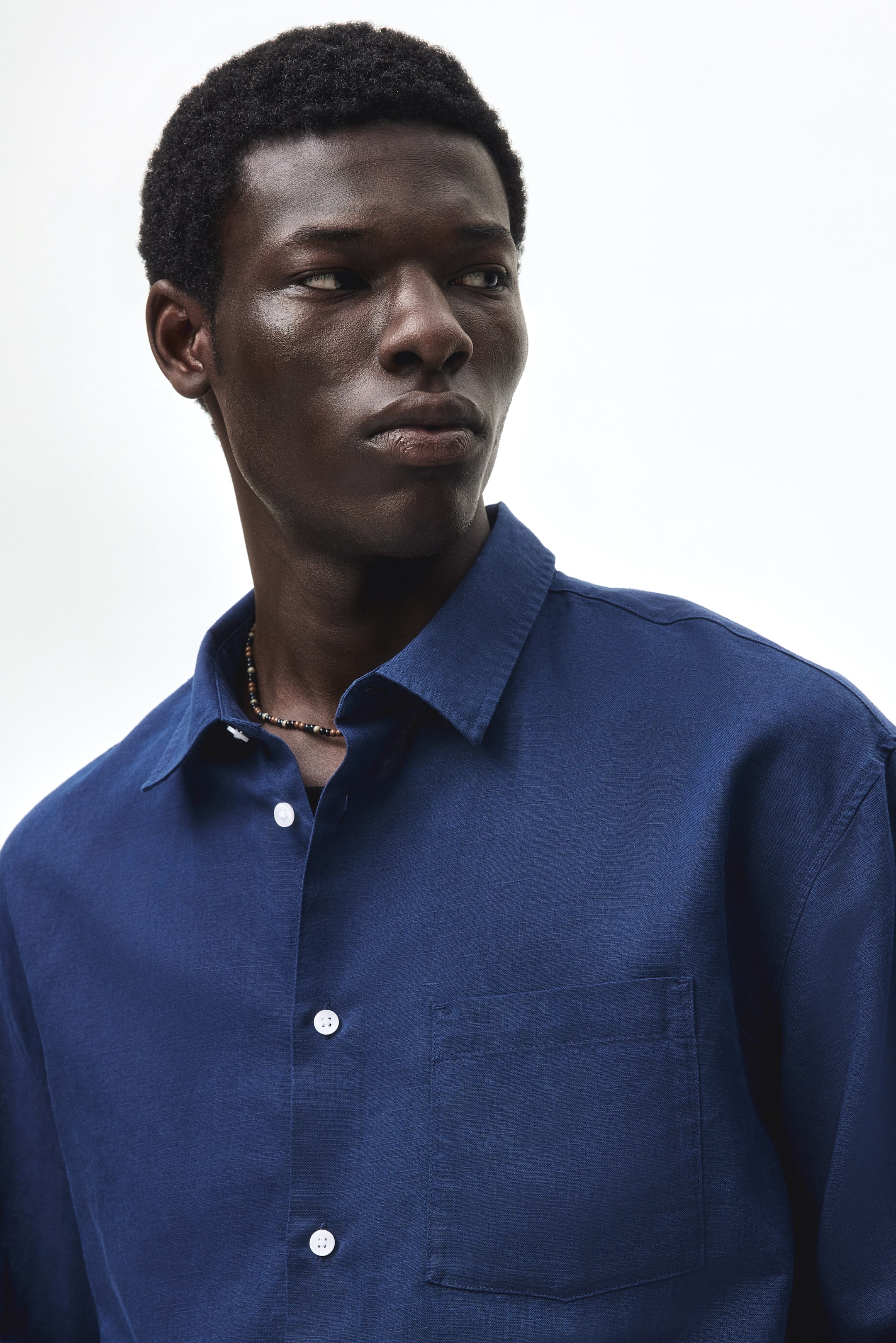 Relaxed-Fit Linen-Blend Shirt