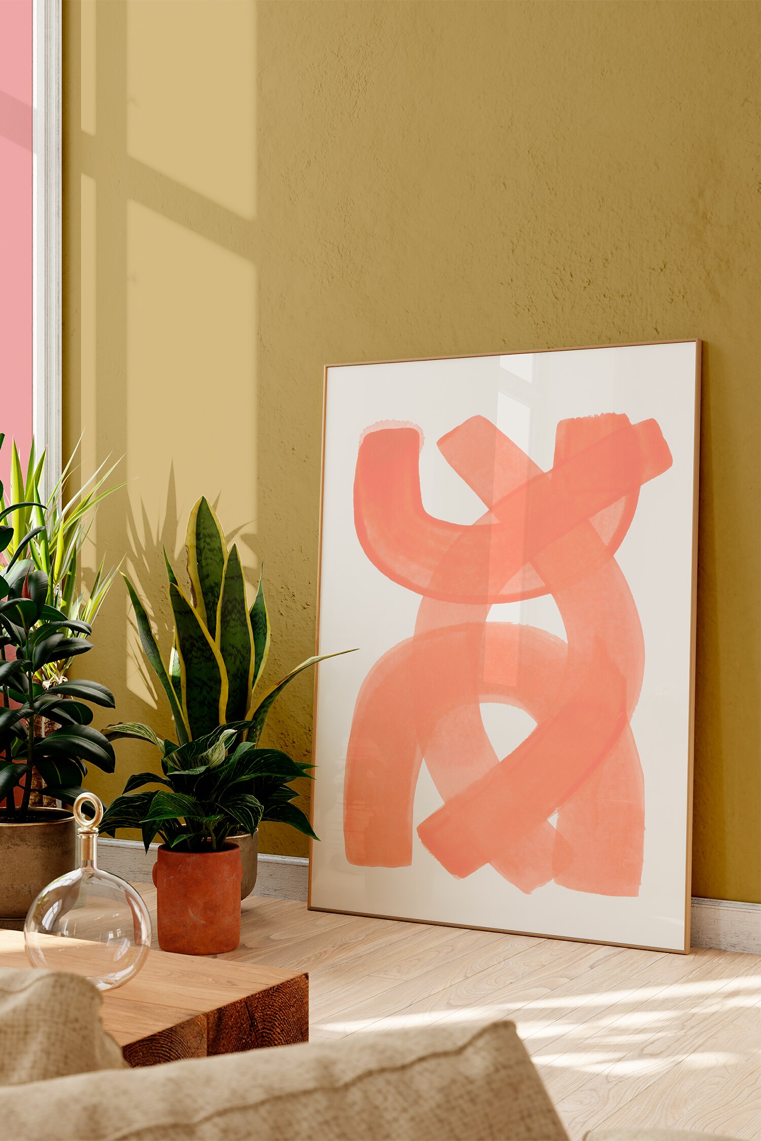 Ejaaz Haniff - Orange Strokes - Oranje