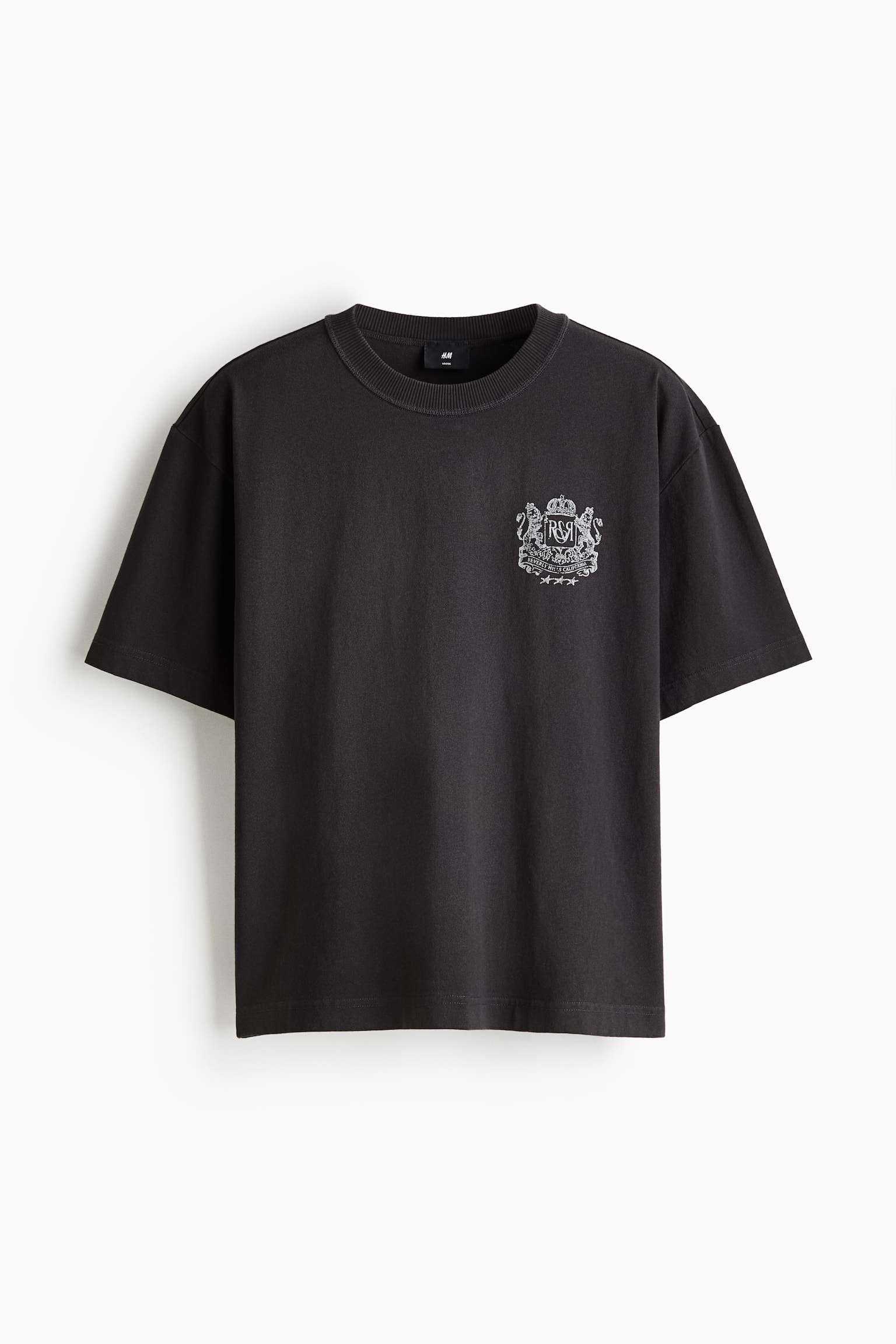 Loose Fit Printed T-shirt - Black/Running Club/Light grey marl/SoHo NYC/White/California Dreams/Purple/Los Angeles/White/SoHo Champions/Black/SoHo NYC - 1
