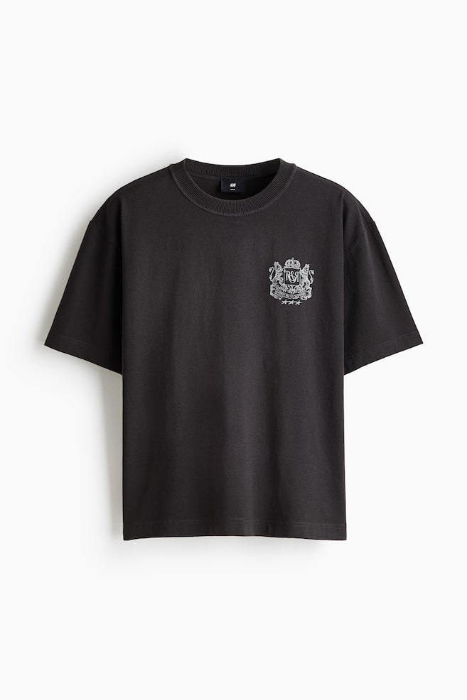 Camiseta con motivo estampado Loose Fit - Negro/Running Club/Gris claro jaspeado/SoHo NYC/Violeta/Los Angeles/Blanco/California Dreams/Negro/Cobra Creek - 1