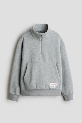 Sweatshirt med dragkedja