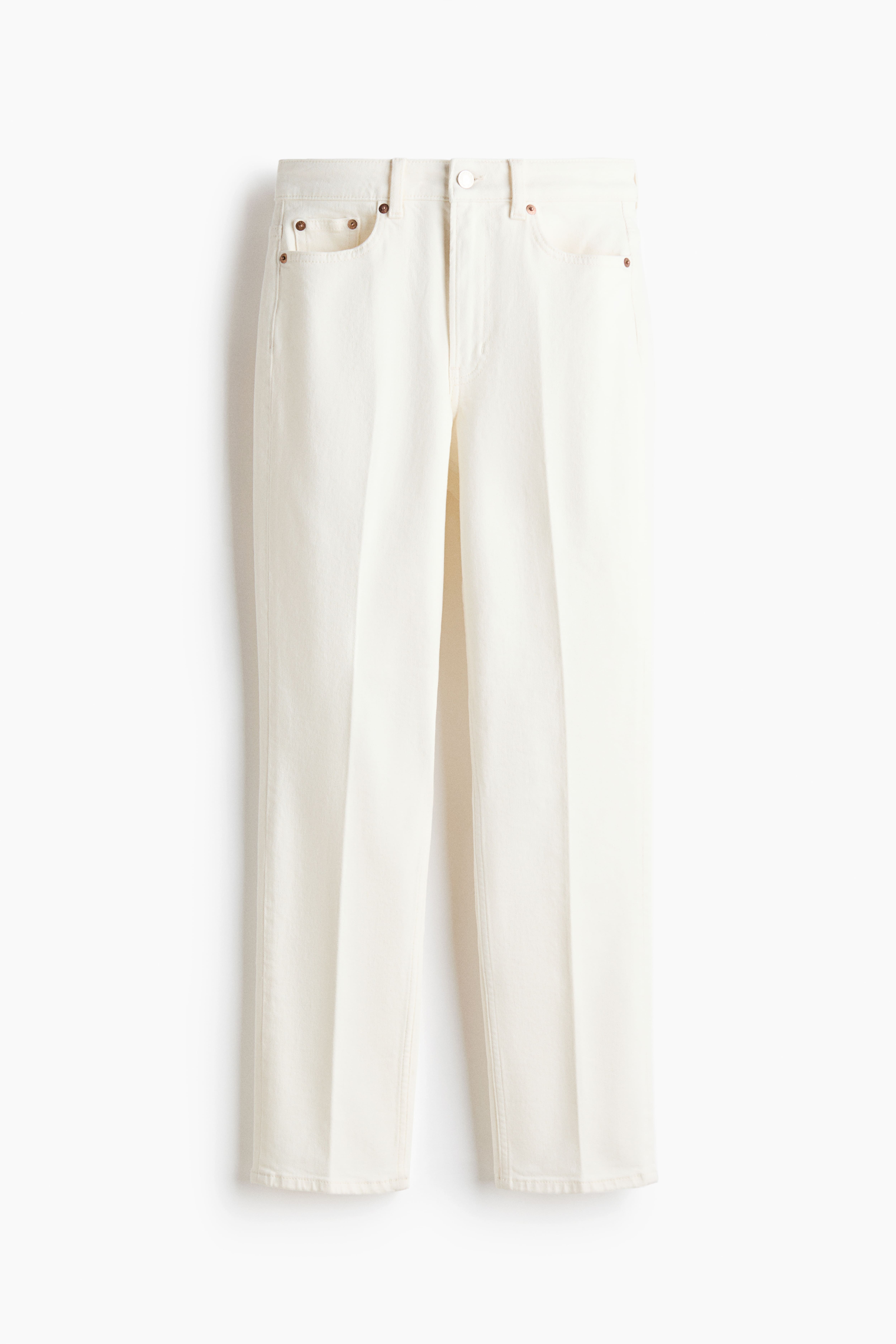 High-Rise Slim Straight Ankle Jeans