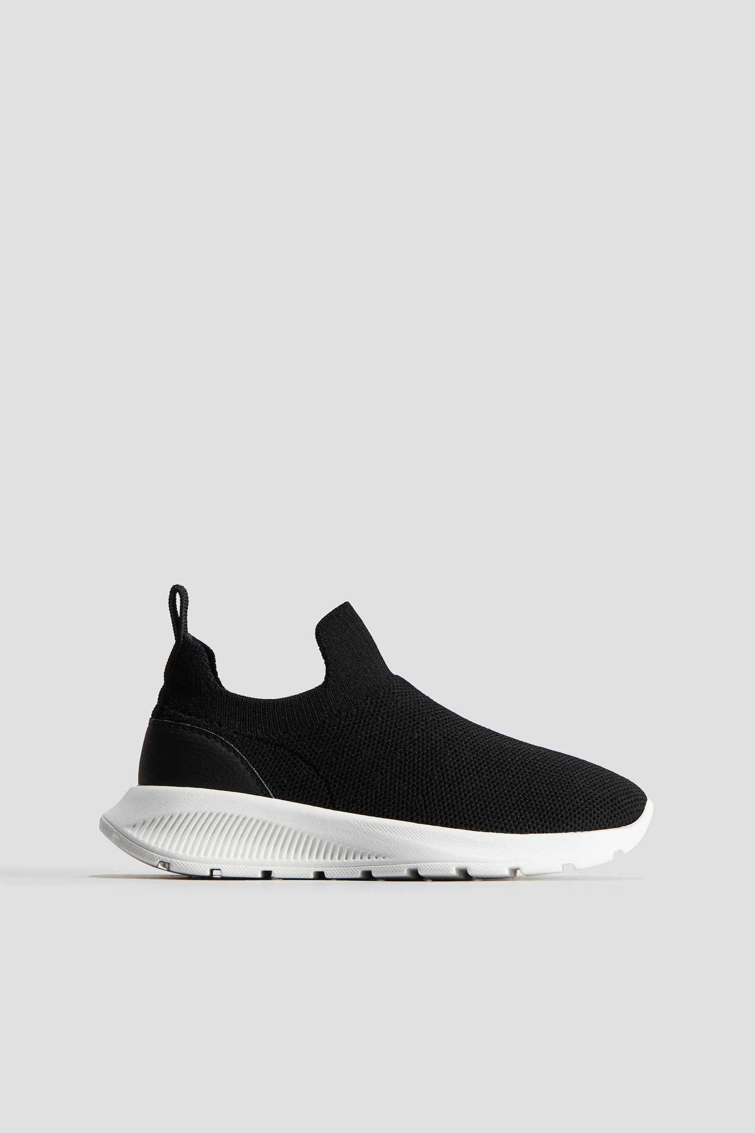 Lightweight-sole slip-on trainers - Black/Light mole - 2