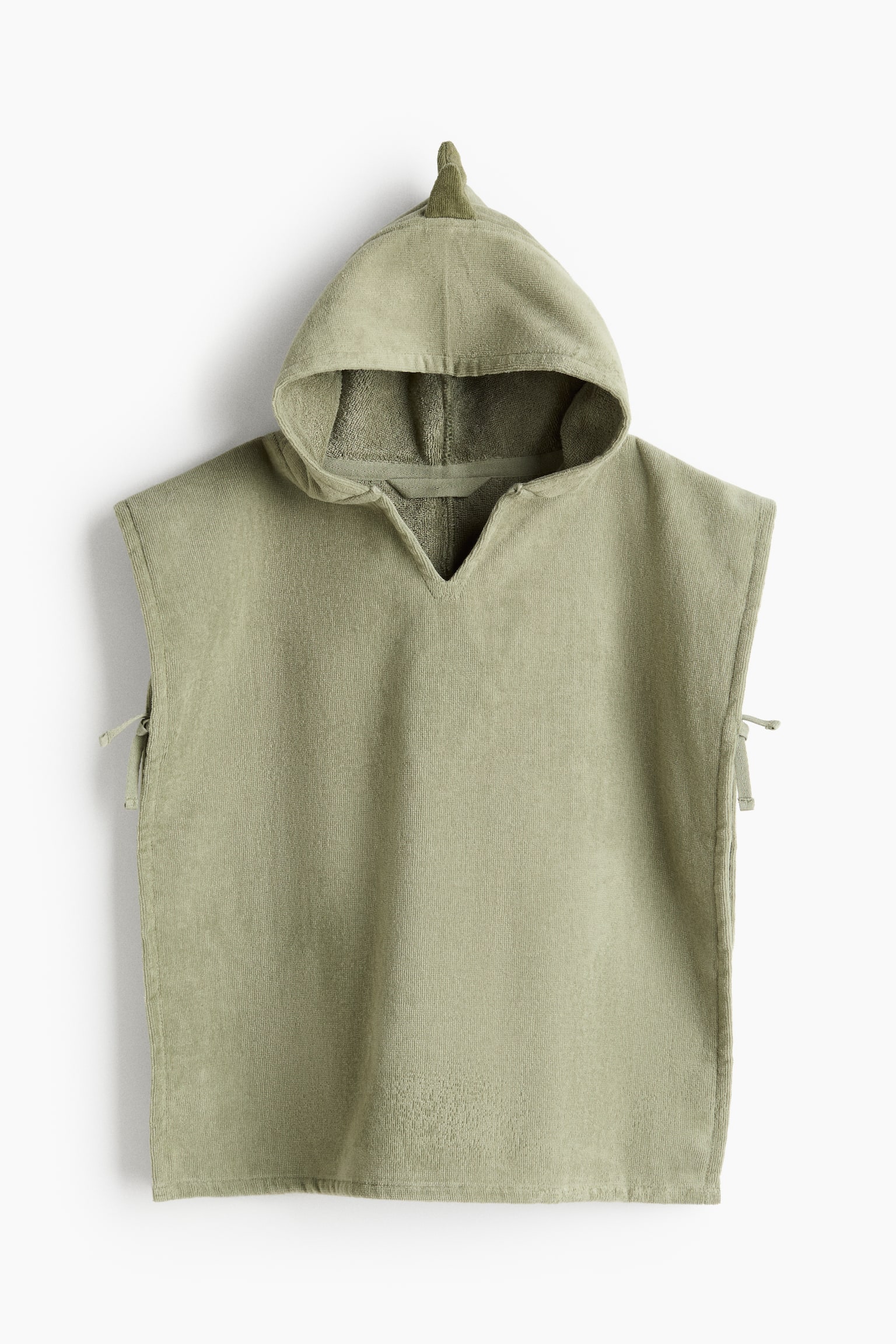 Pončo peškir za bebe - Maslinasto zelena/dinosaurus/Svetloružičasta/cvet