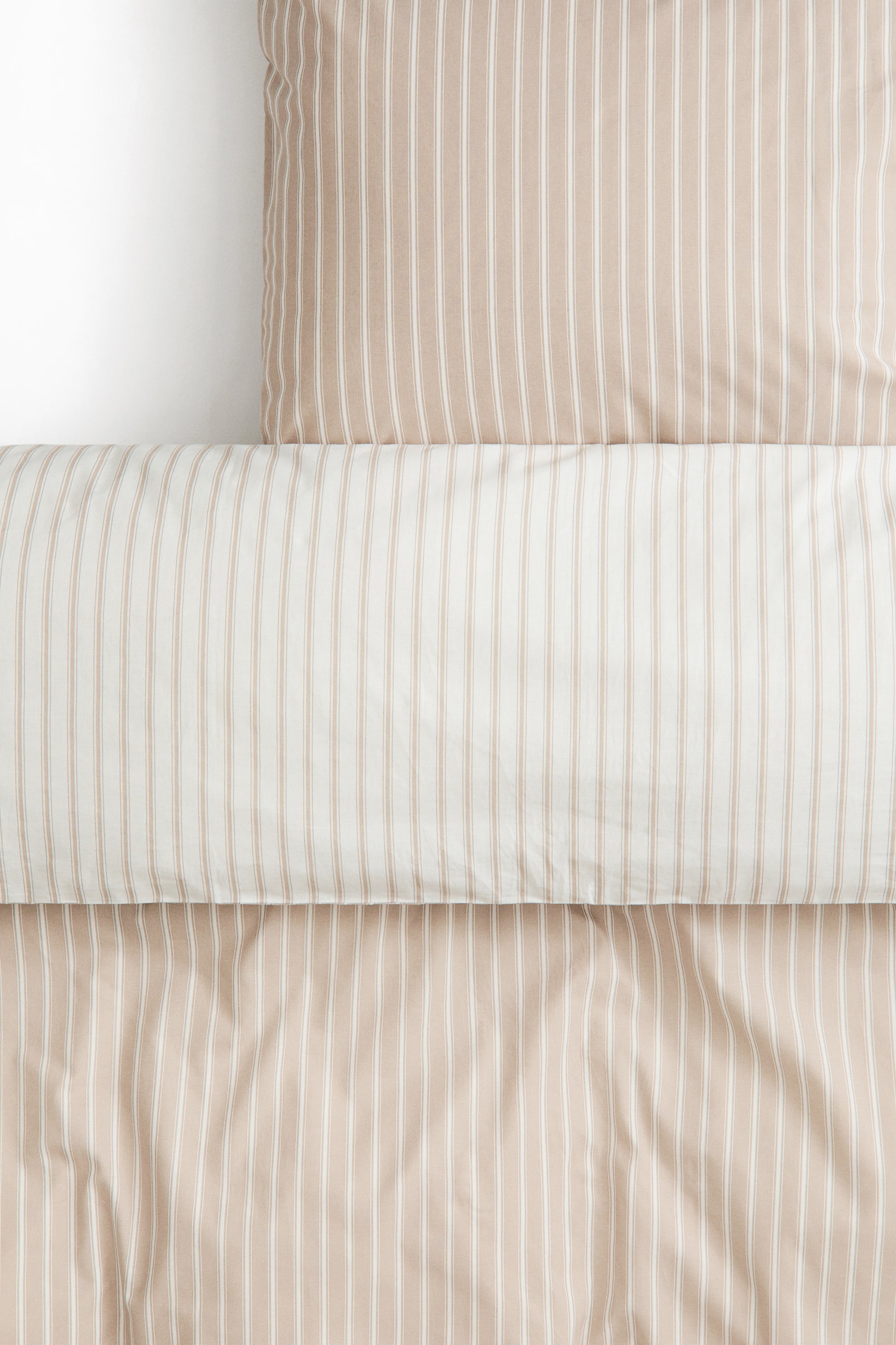Ensemble de couette lit simple en coton rayé