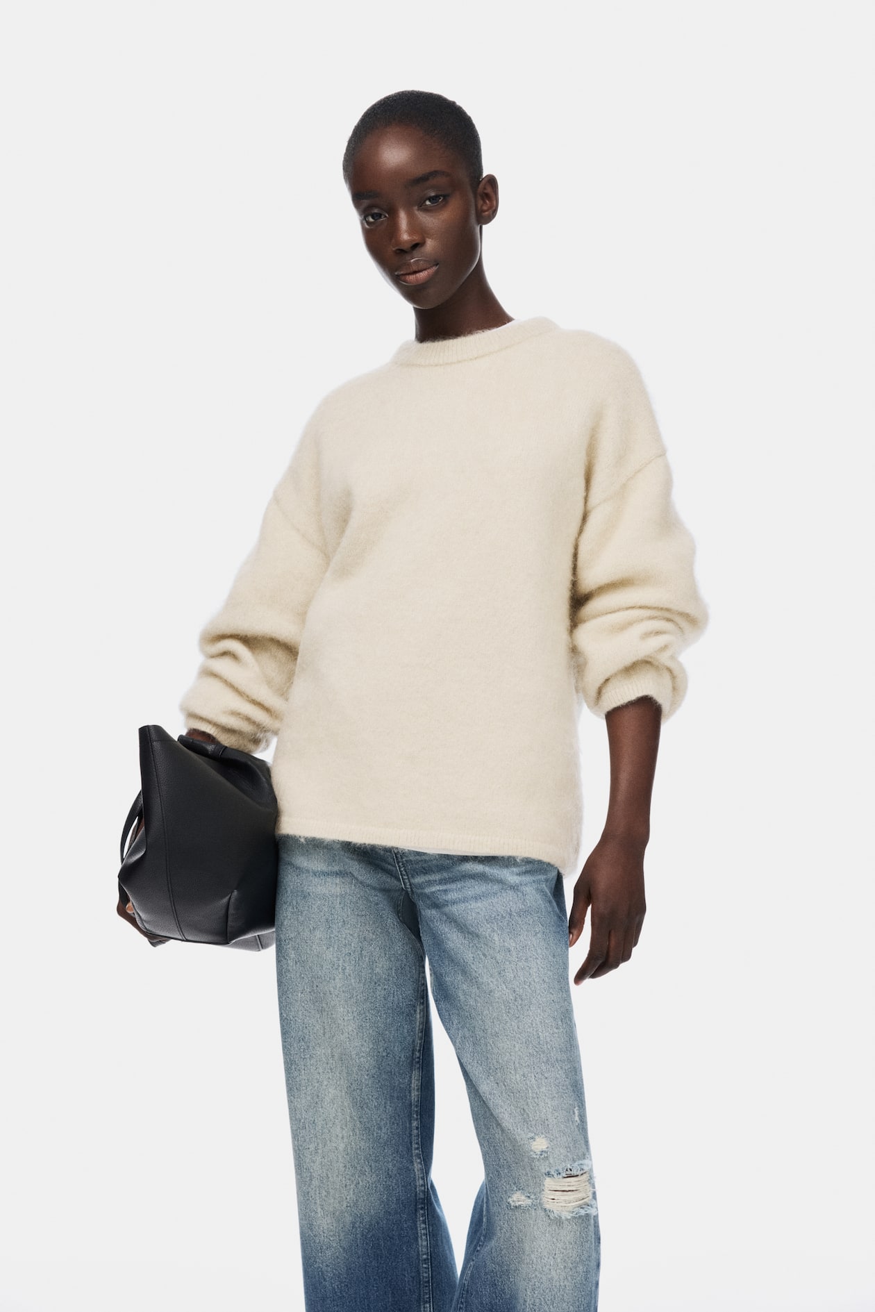Oversized Mohair-Blend Sweater - image 4