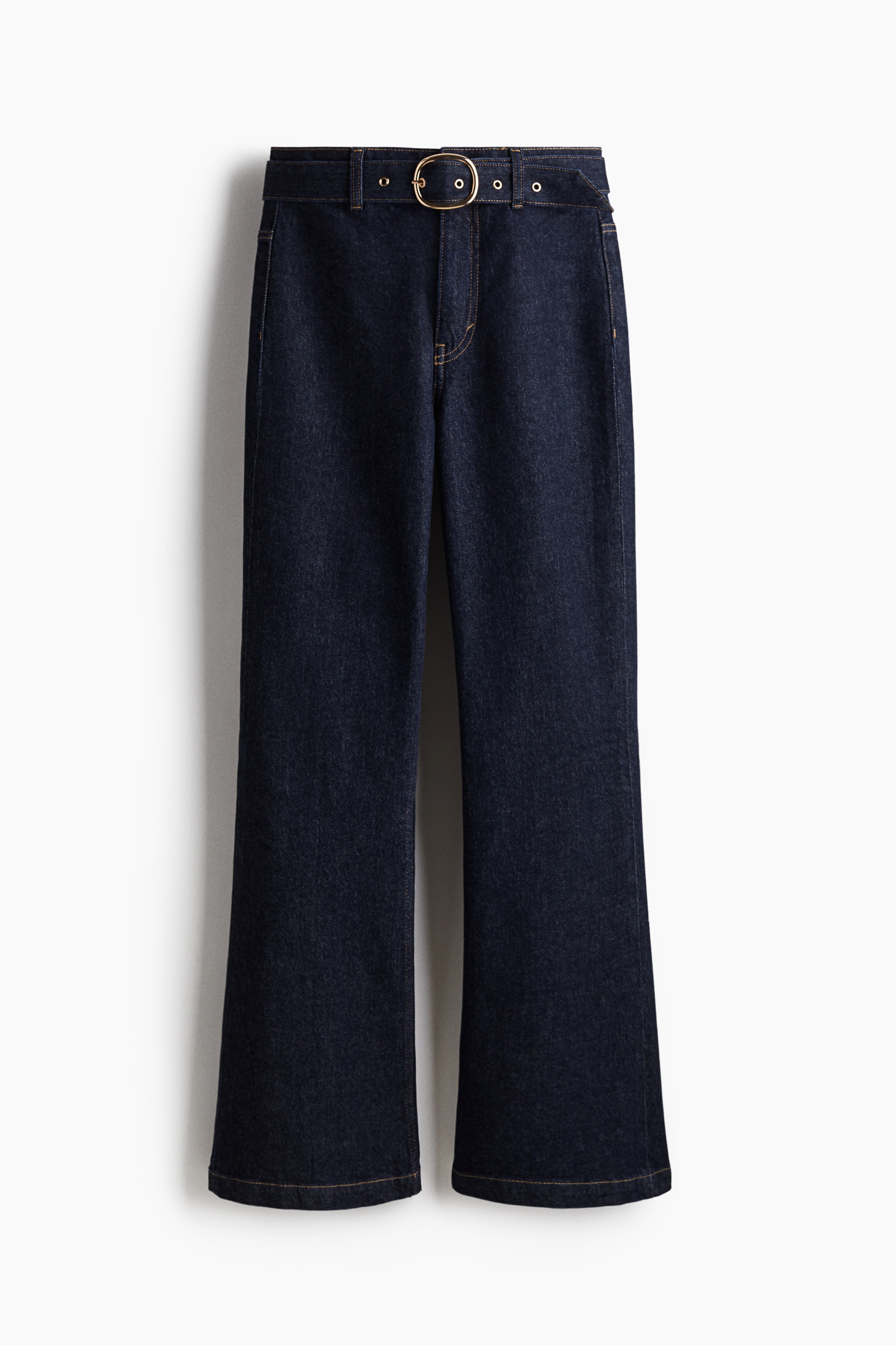 Flared High Jeans - Tamna teksas plava