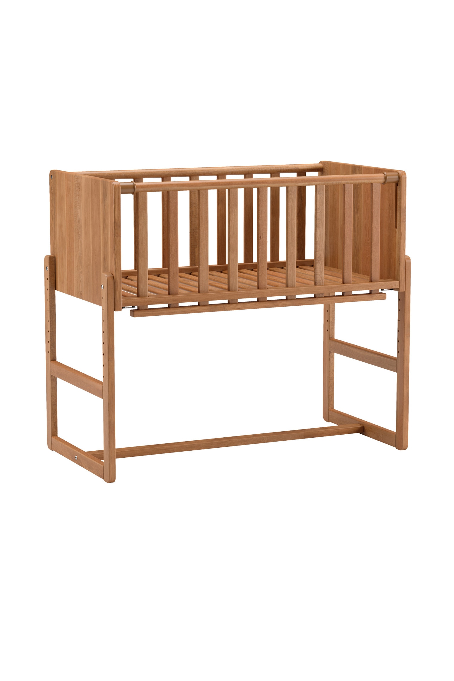 2-in-1 Co-sleeper / Aanschuifbedje - Nuage - Walnoot