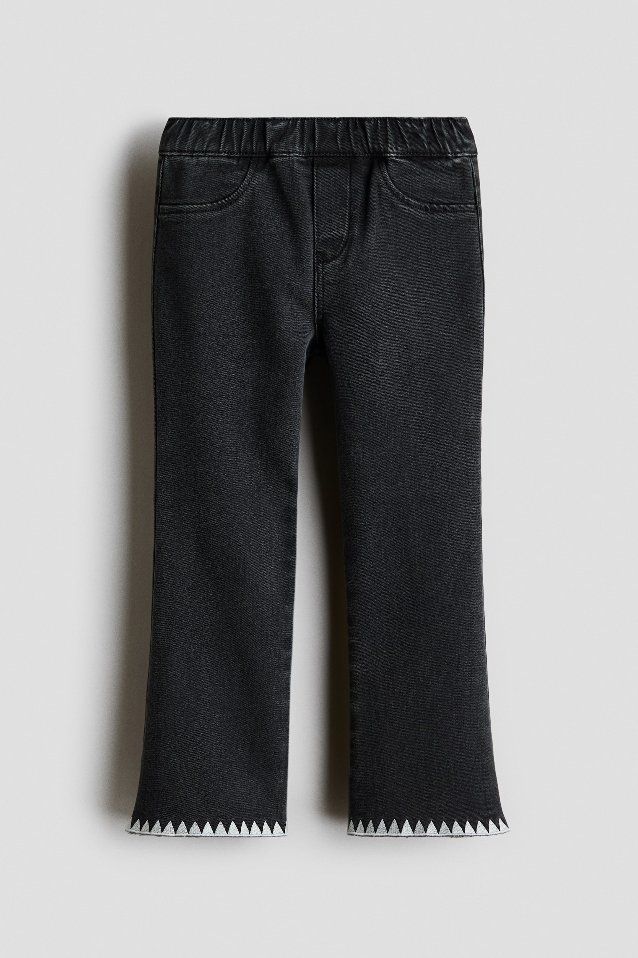 Xem ảnh lớn hơn: Quần jegging loe có chi tiết thêu - Màu xanh denim/Xanh dương nhạt - Kids | H&M VN 4