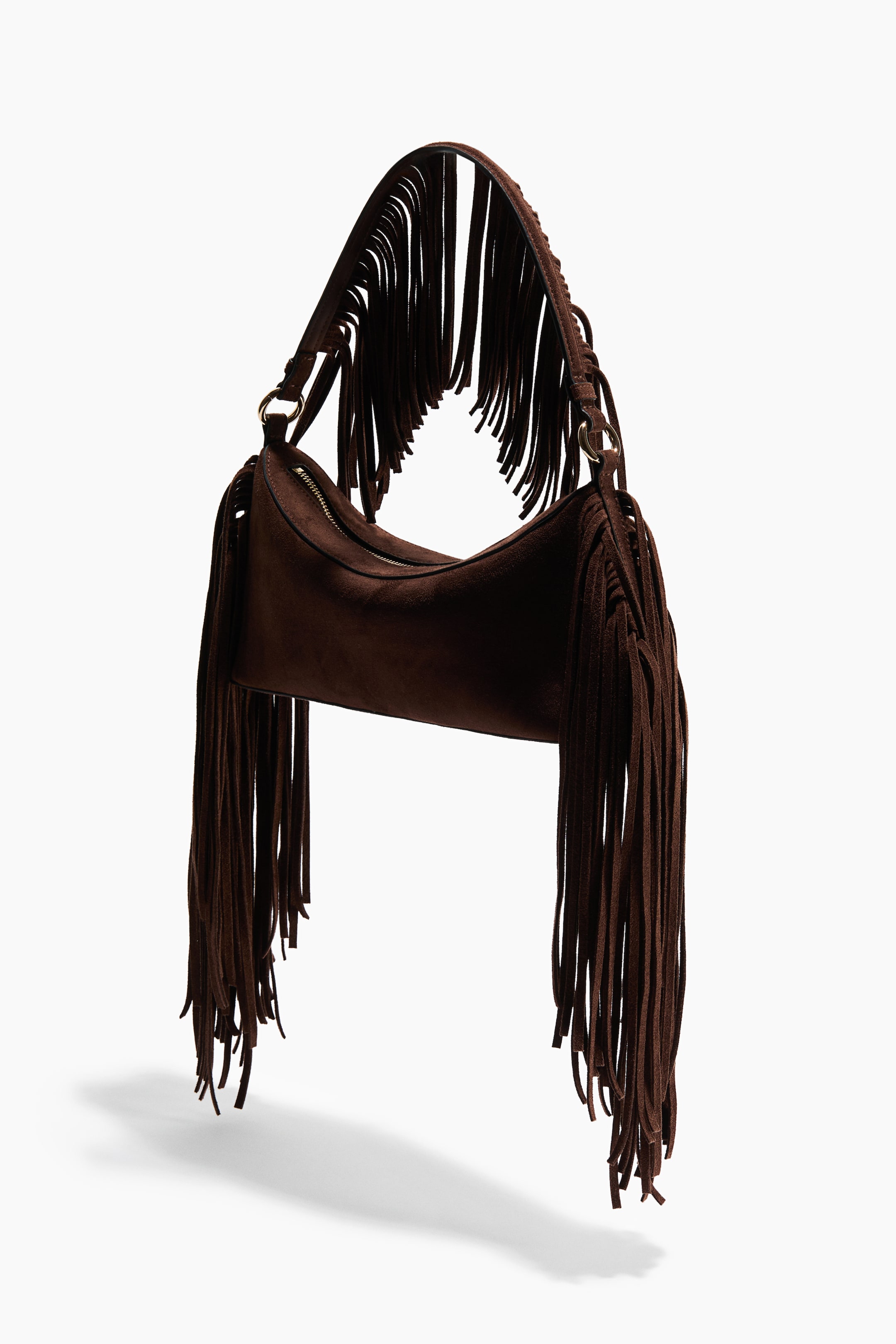 Sac porté épaule à franges