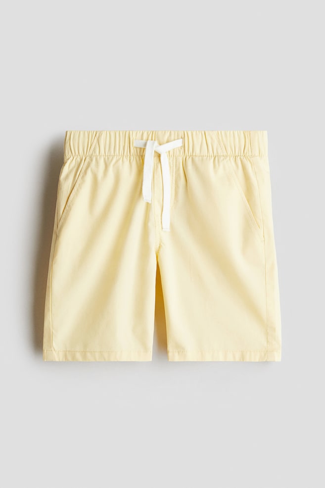 Cotton shorts - Light yellow/Beige - 1