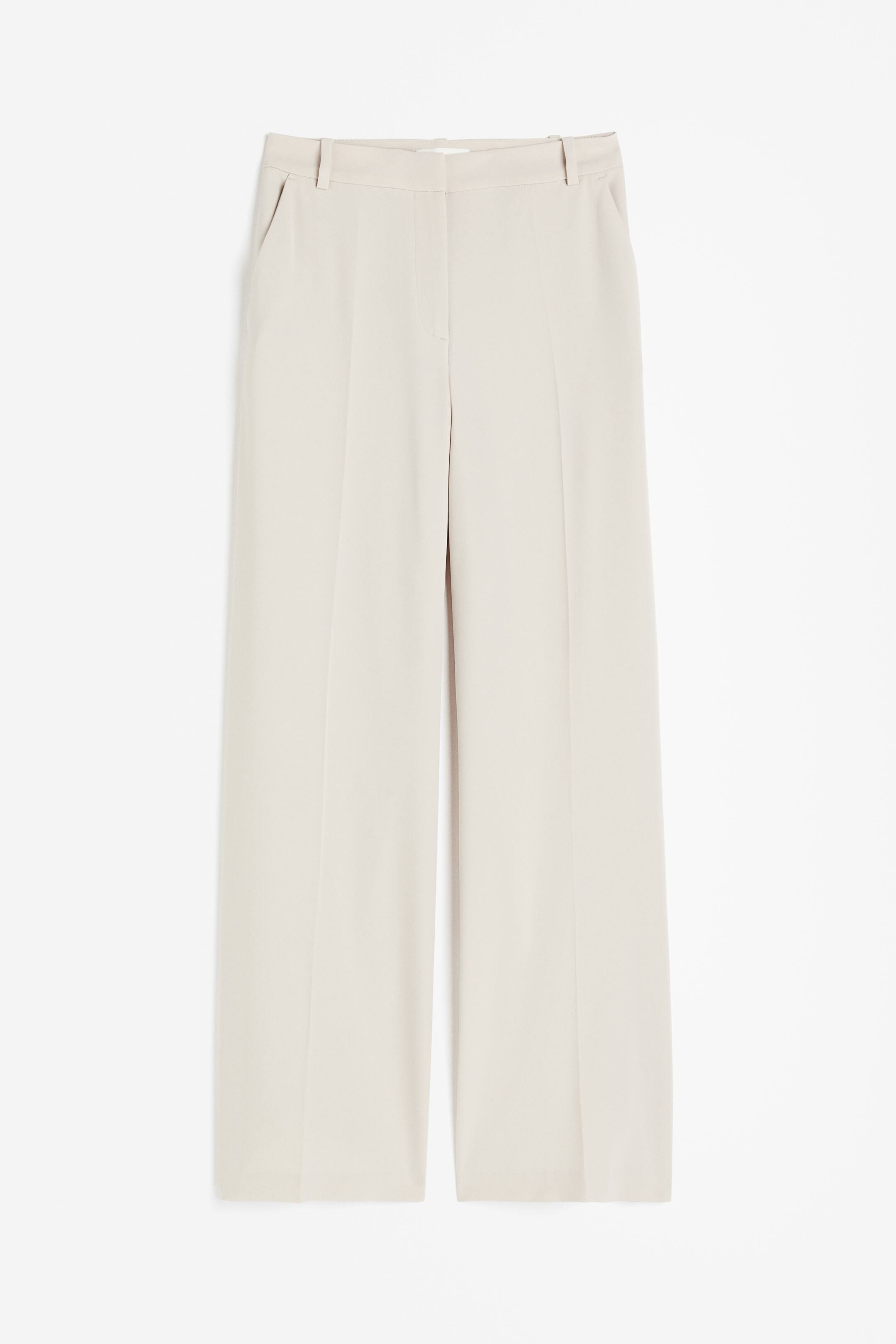 View larger image: Wide trousers - Light beige - Ladies | H&M GB 1