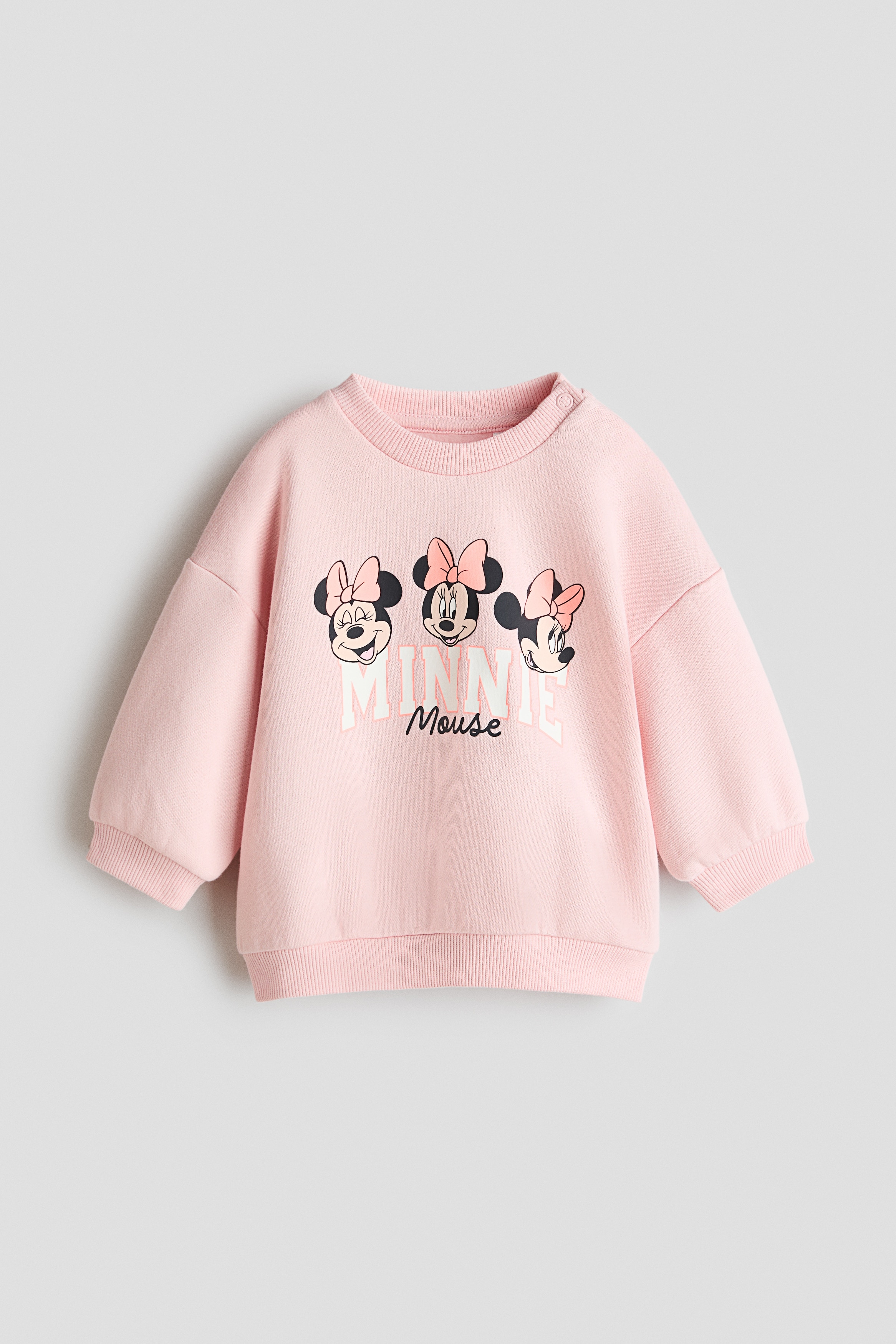 Sweatshirt med motiv - Lys rosa/Minnie Mouse/Hvid/Hello Kitty