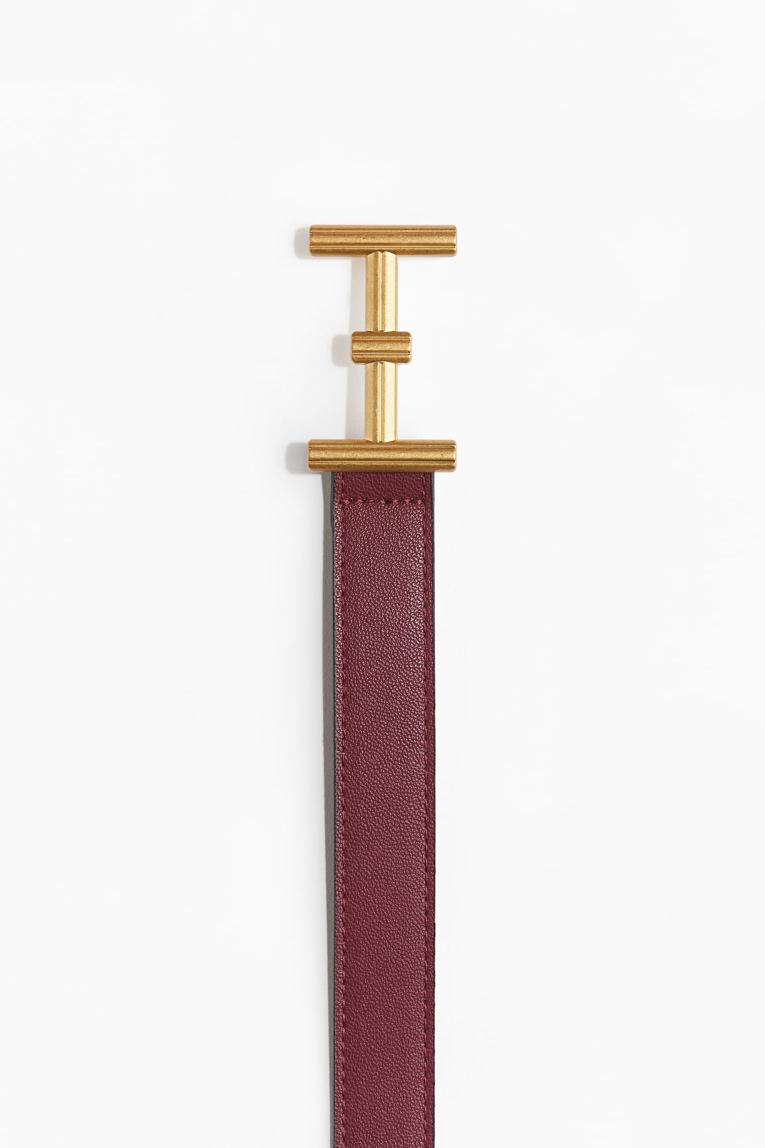 Narrow belt - Dark red/Black - 2