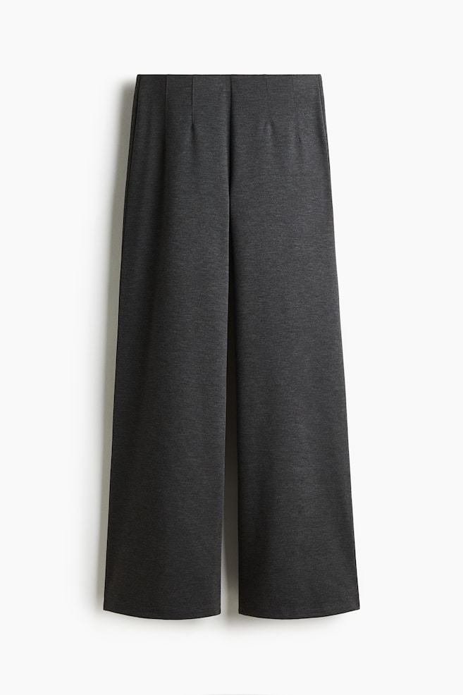 Straight trousers - Dark grey marl/Dark brown/Pinstriped/Black - 1