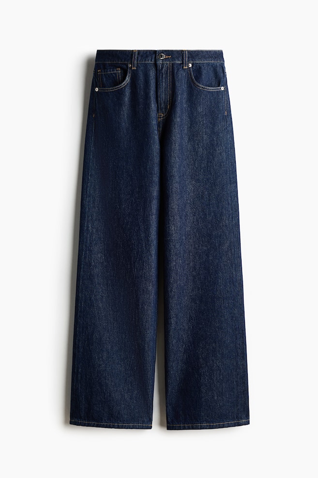 Wide High Jeans - Dark denim blue/Dark denim blue/Light grey/Denim blue/Black/Dark denim blue/Light beige/Dark denim blue/Pinstriped - 1