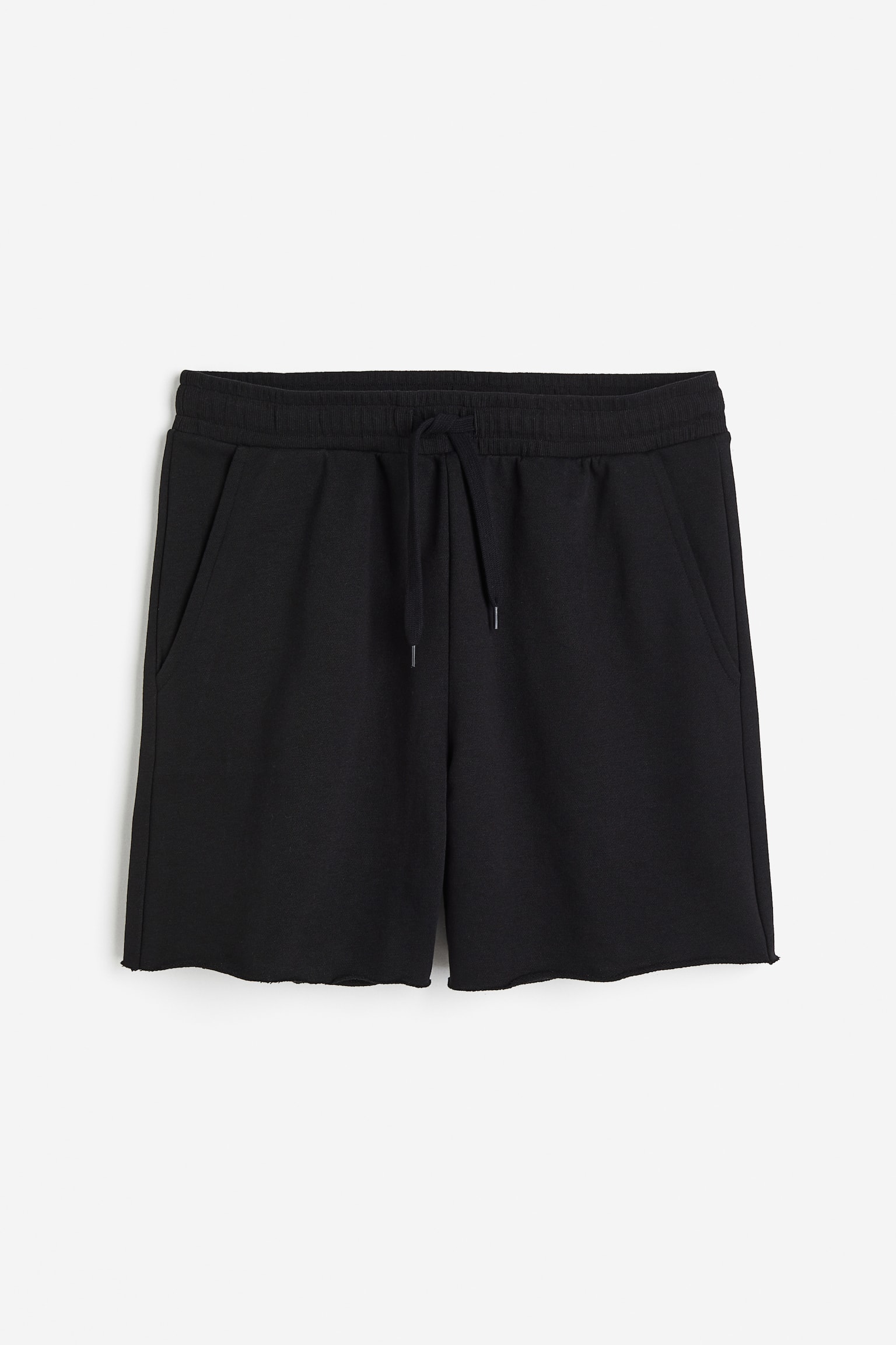 Pull-on sweatshirt shorts - Black/Dark grey/Khaki green/Light grey marl - 2