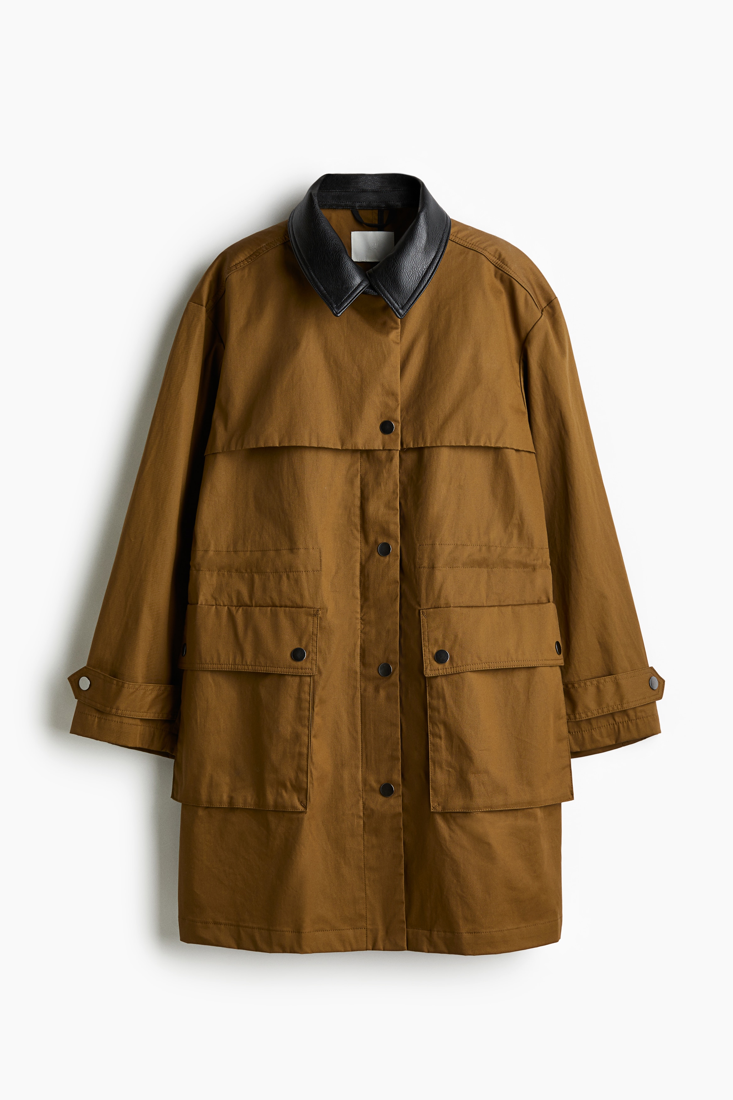 Ladies - Brown Knee-length parka - Size: XS  - H&M