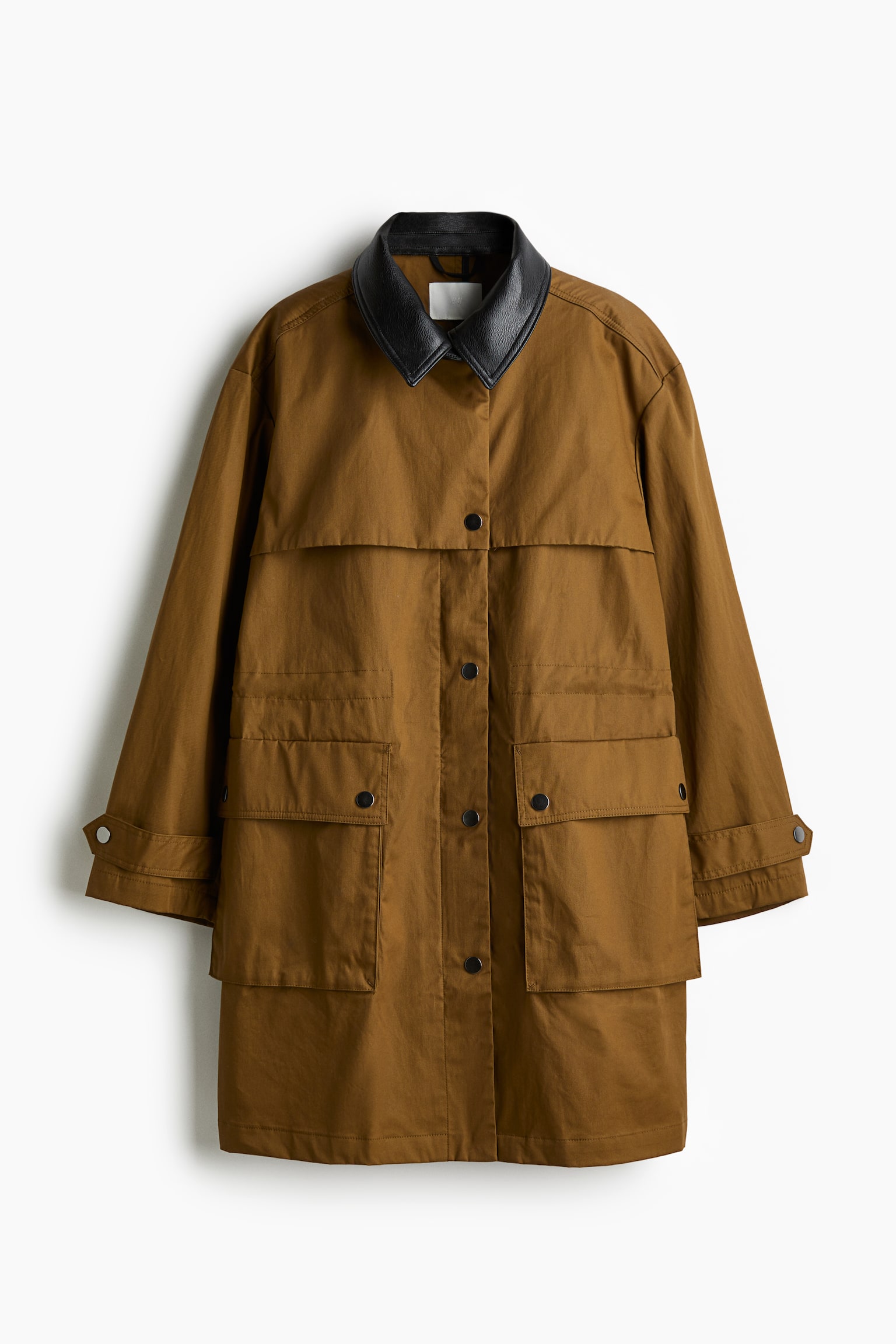 Knee-length parka - Brown - 2