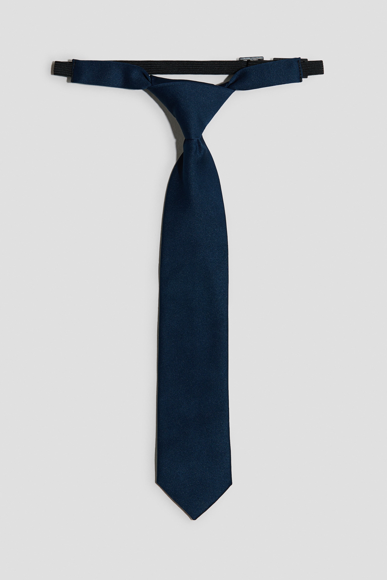 Satin tie - Navy blue