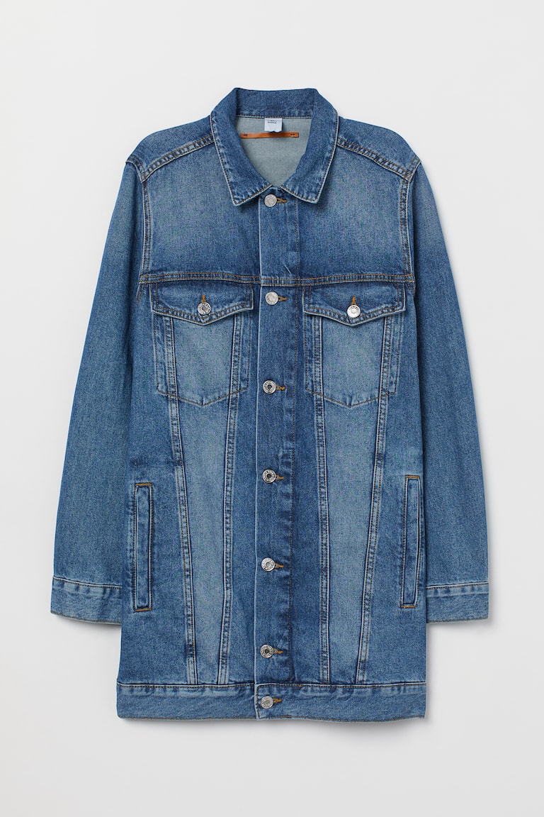 long blue jean jacket cheap
