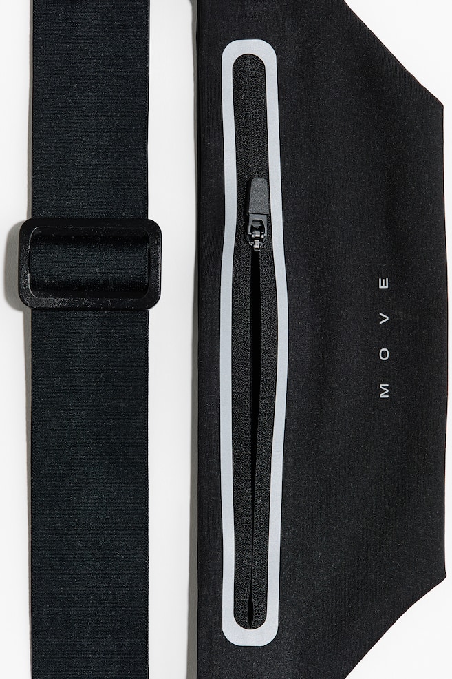 Marsupio da running riflettente - Nero - 2