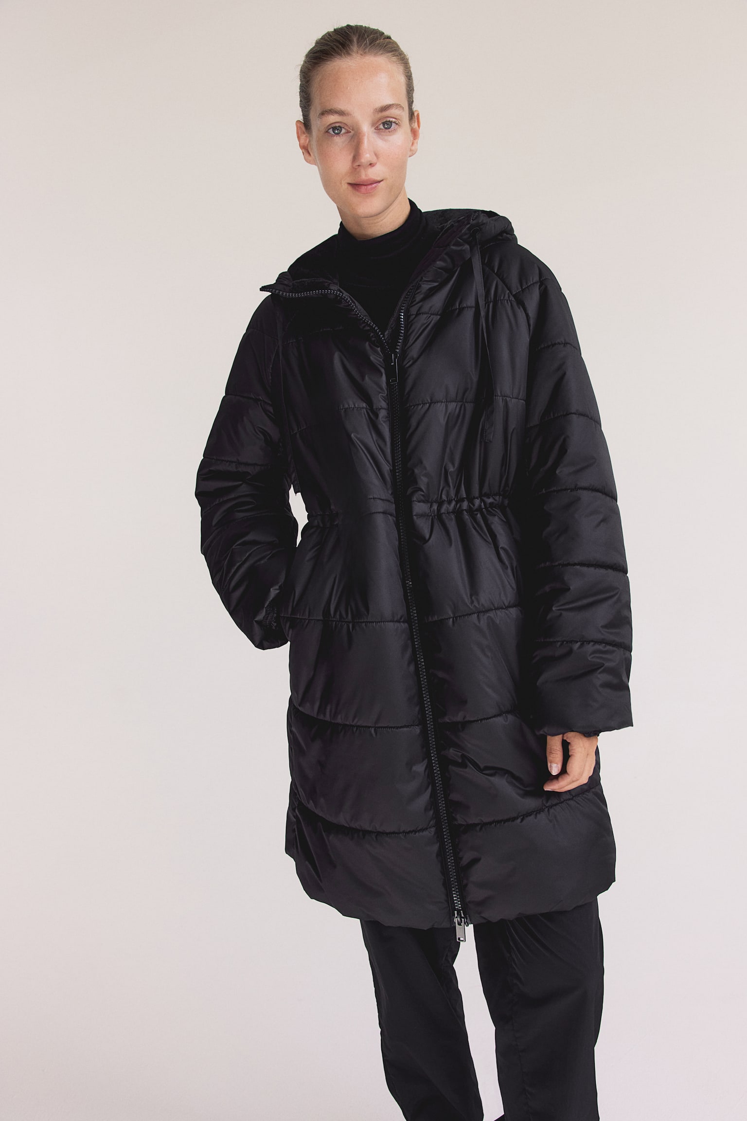 MAMA Before & After Babywearing puffer coat - Black - 7