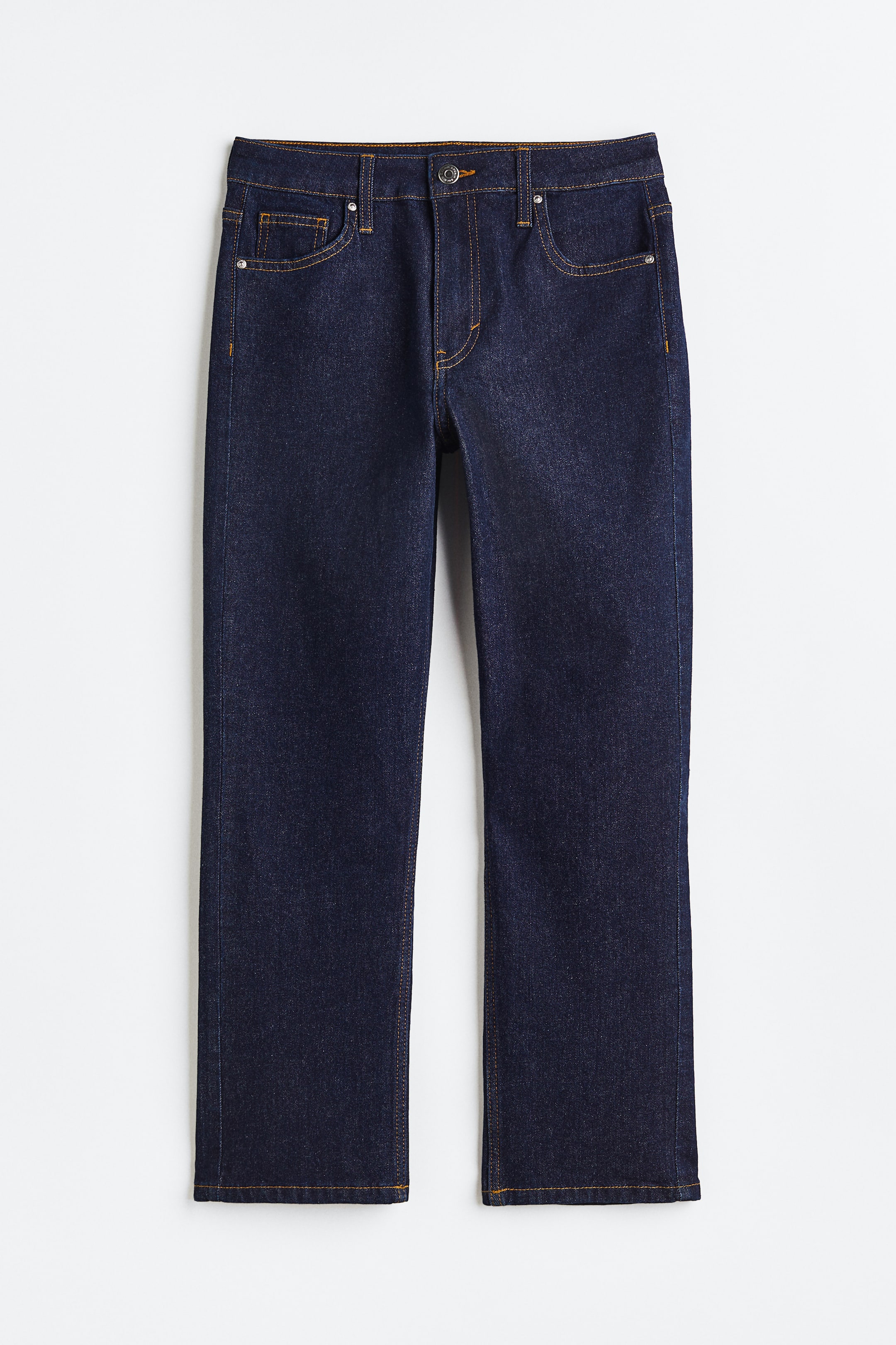View larger image: Straight High Ankle Jeans - Dark denim blue - Ladies | H&M IN 1