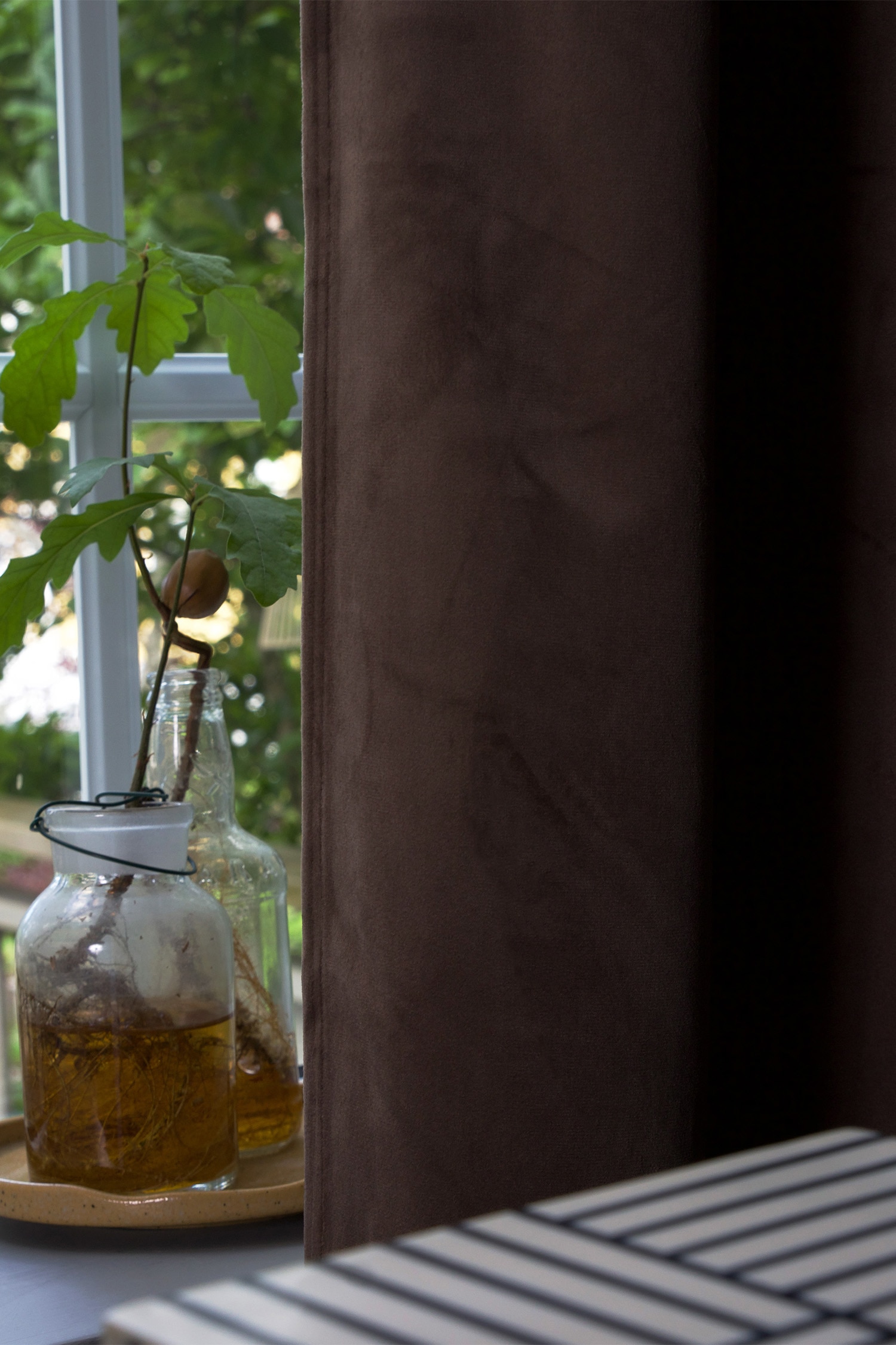 Estelle Cortina 2p - Mocca/Areia/Antracite/Nougat/Prata/Cor-de-rosa/Azul Escuro