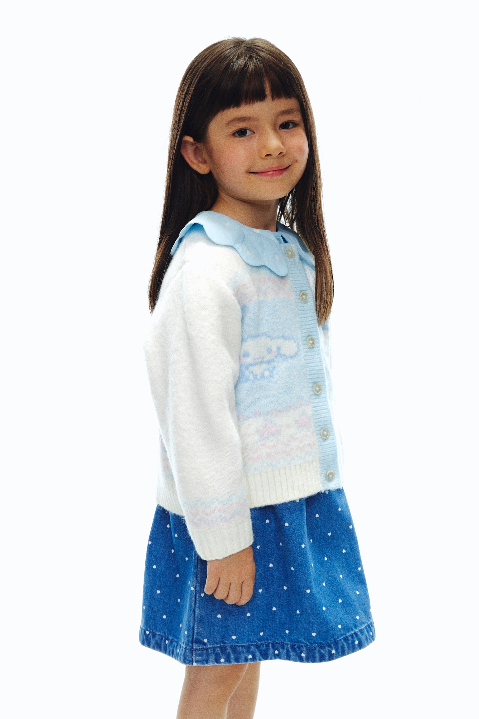 ジャカードニットカーディガン - ホワイト／シナモロール - 5