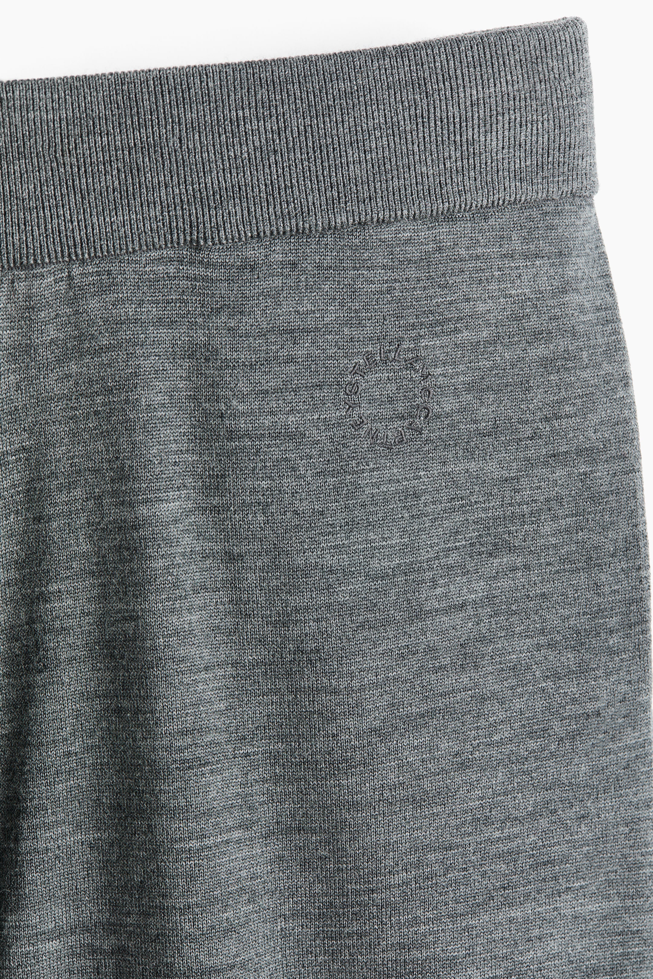 Pantalon jogging à jambes larges en laine mérinos