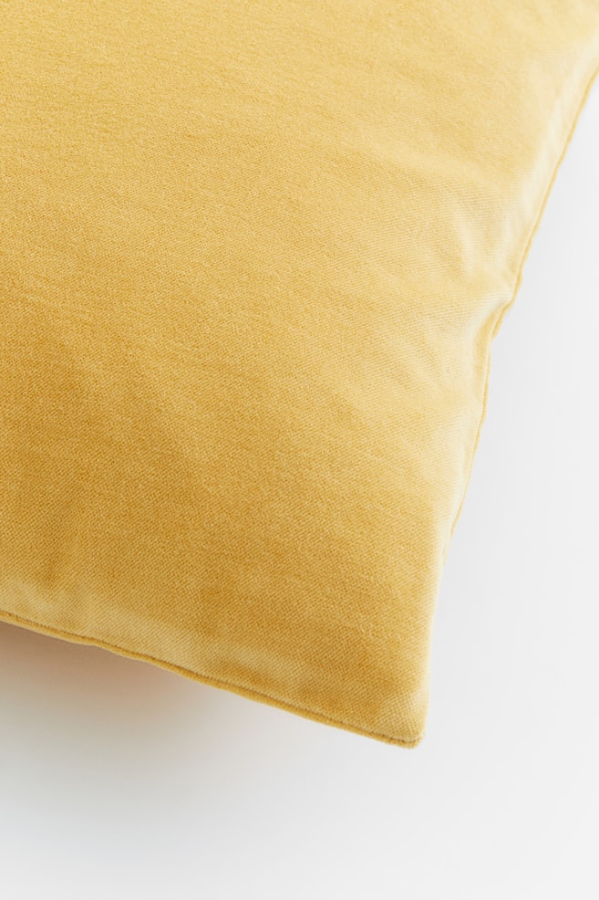 Velvet cushion cover - Yellow/Dark red/Light beige/Light beige/dc - 2