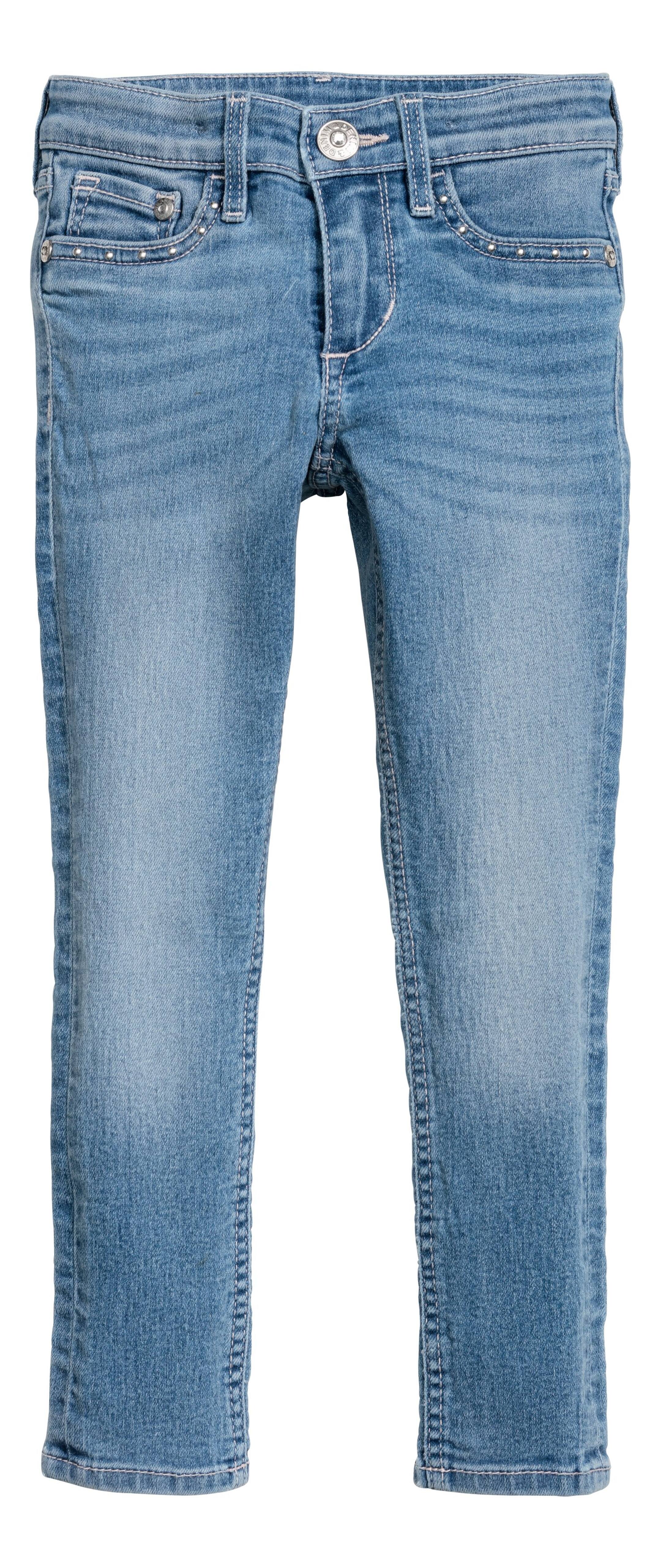 View larger image: Skinny fit Jeans with studs - Light denim blue - Kids | H&M GB 1