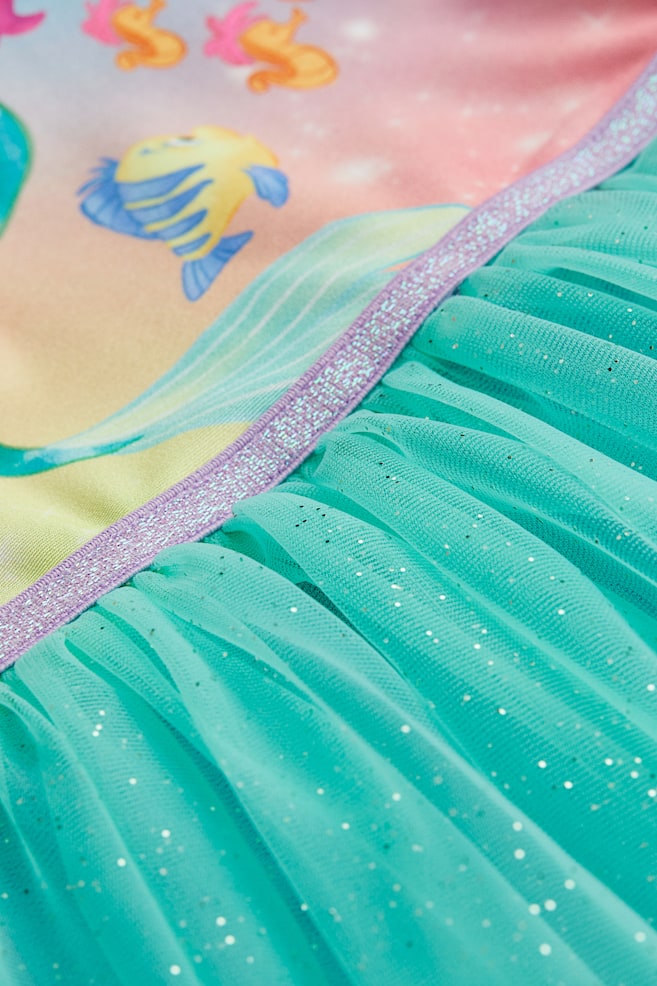 Tulle-skirt dance dress - Turquoise/The Little Mermaid/Light blue/Frozen - 6