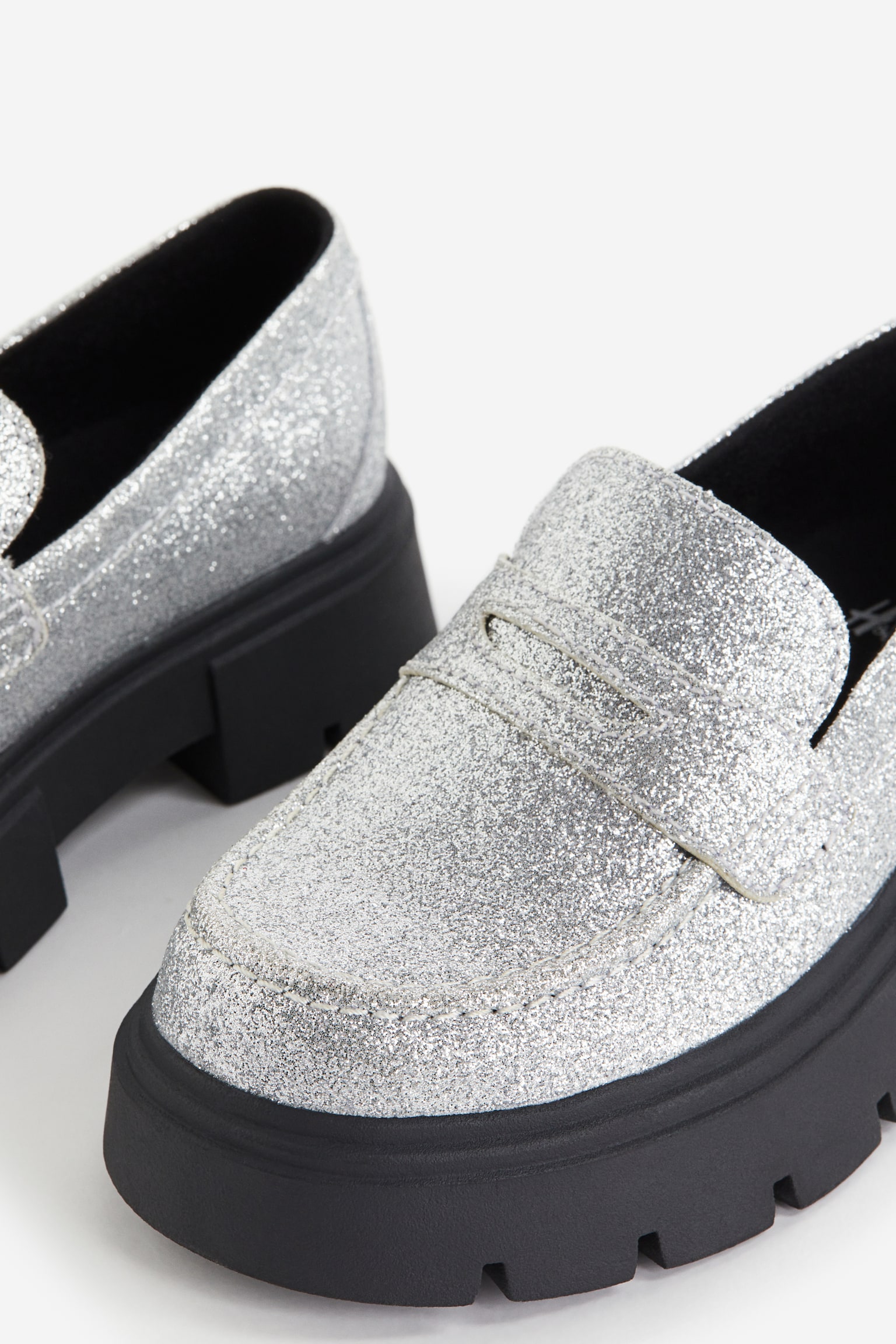 Chunky loafers - Silver-coloured - 4