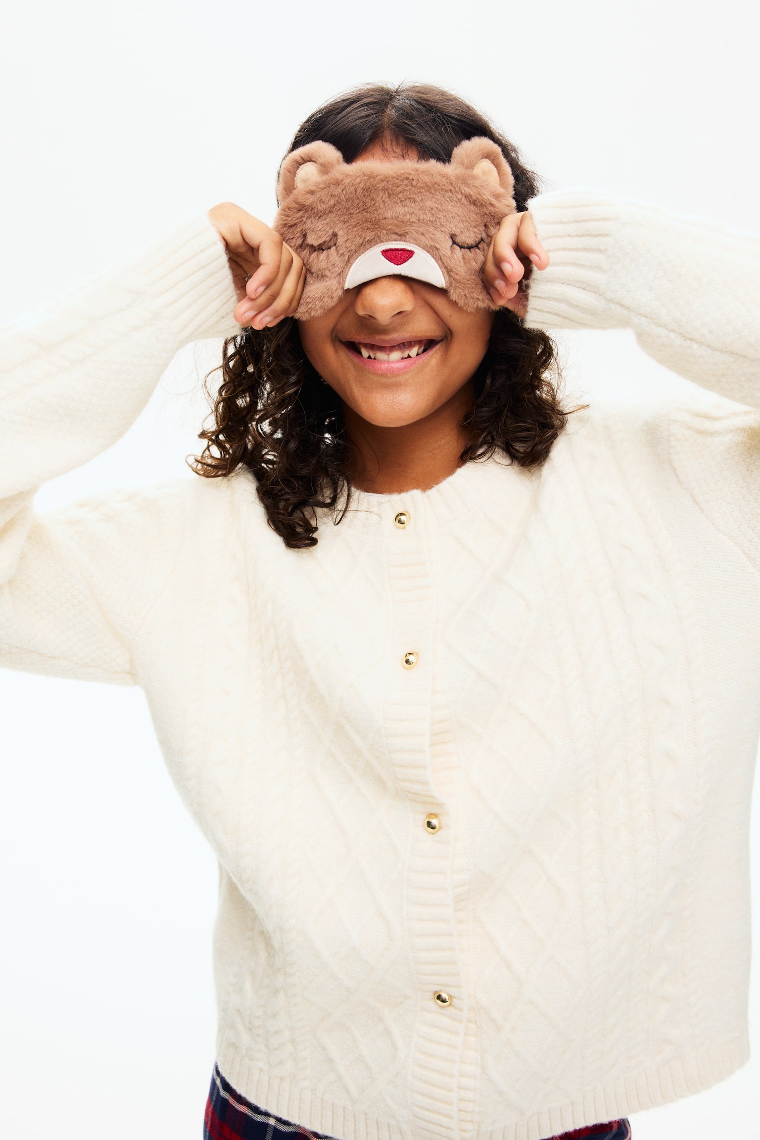 Gilet en tricot torsadé - Crème - 3