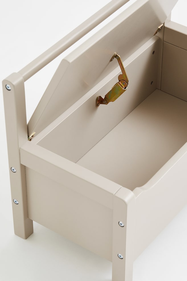 Children's storage bench - Beige/Green/Grey - 4