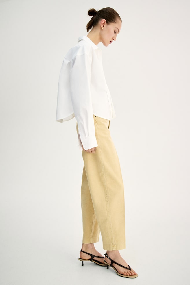 Barrel High Ankle Jeans-Amarillo - 6