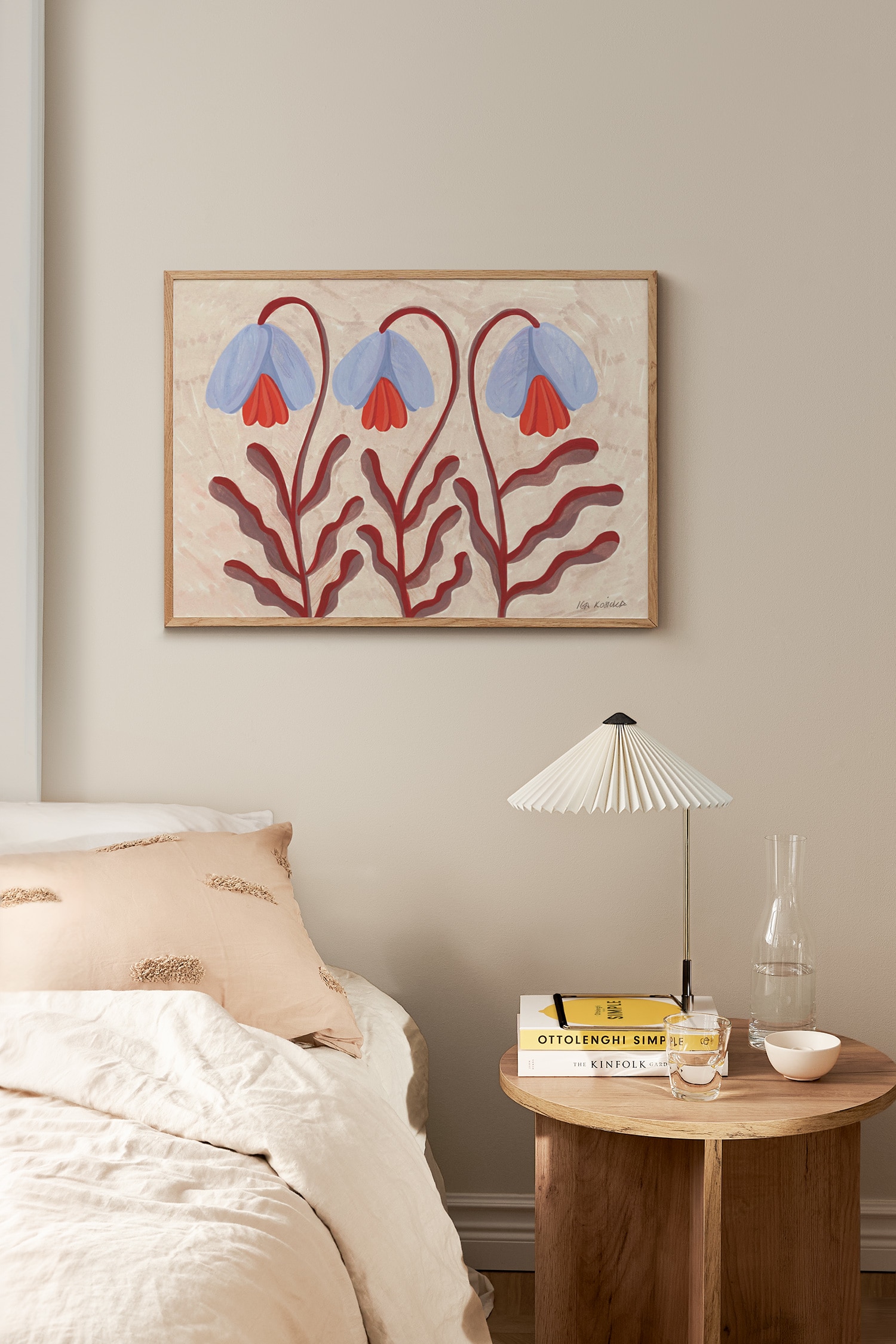 Iga Kosicka Juliste - Blue Flowers/Blueberry Dogs/Hukit/Waiting