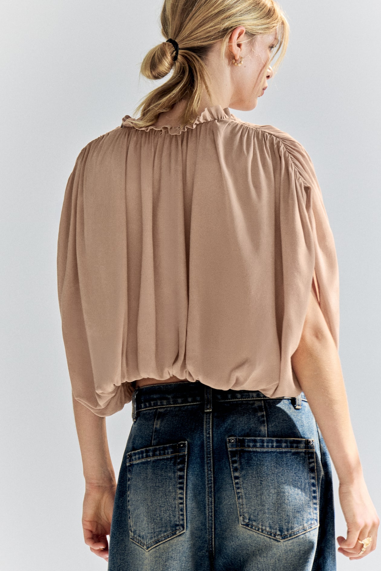 Oversized Bubble-Hem Blouse - image 5