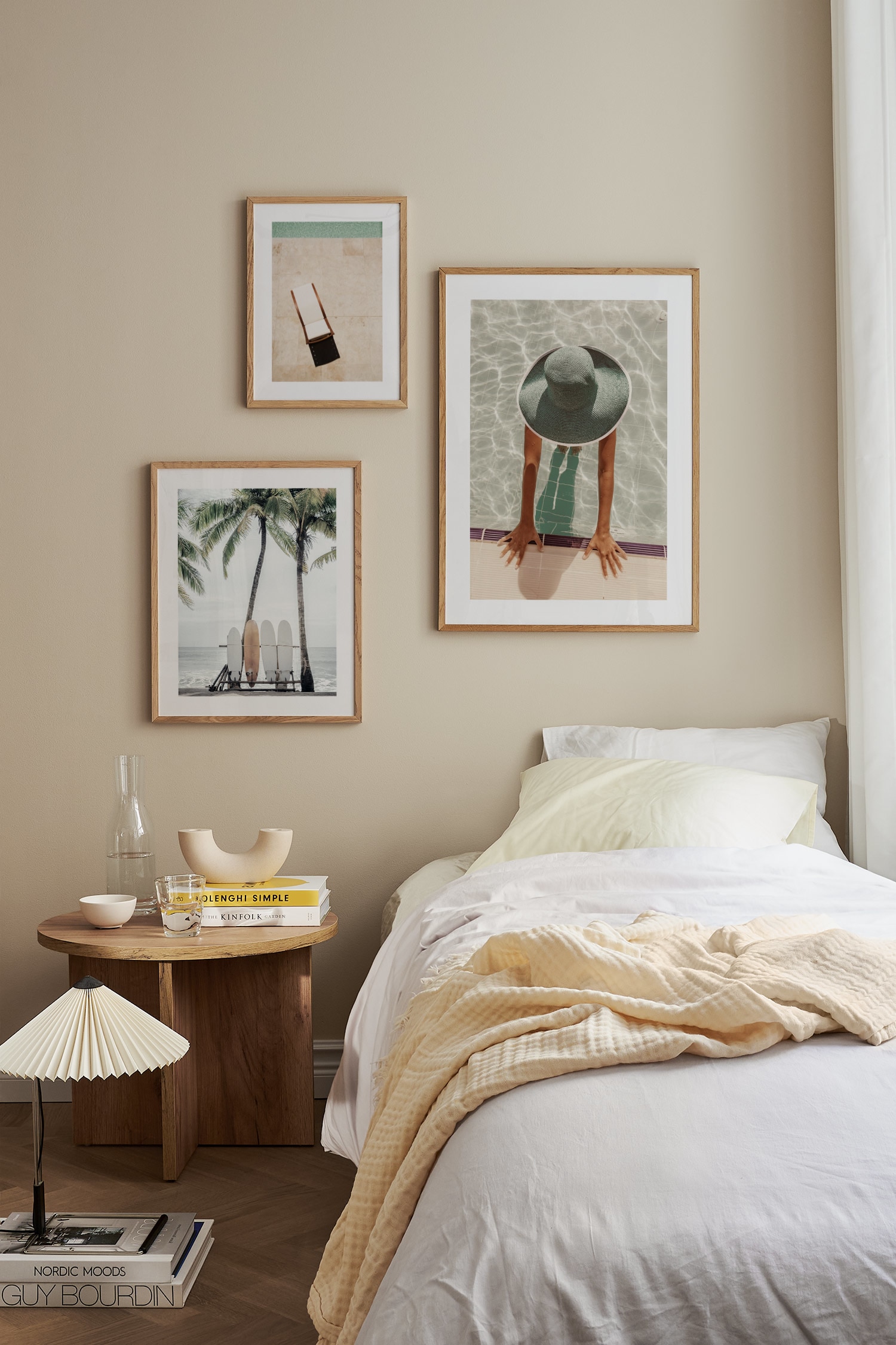 Beach Holiday Poster Set - Groen/beige