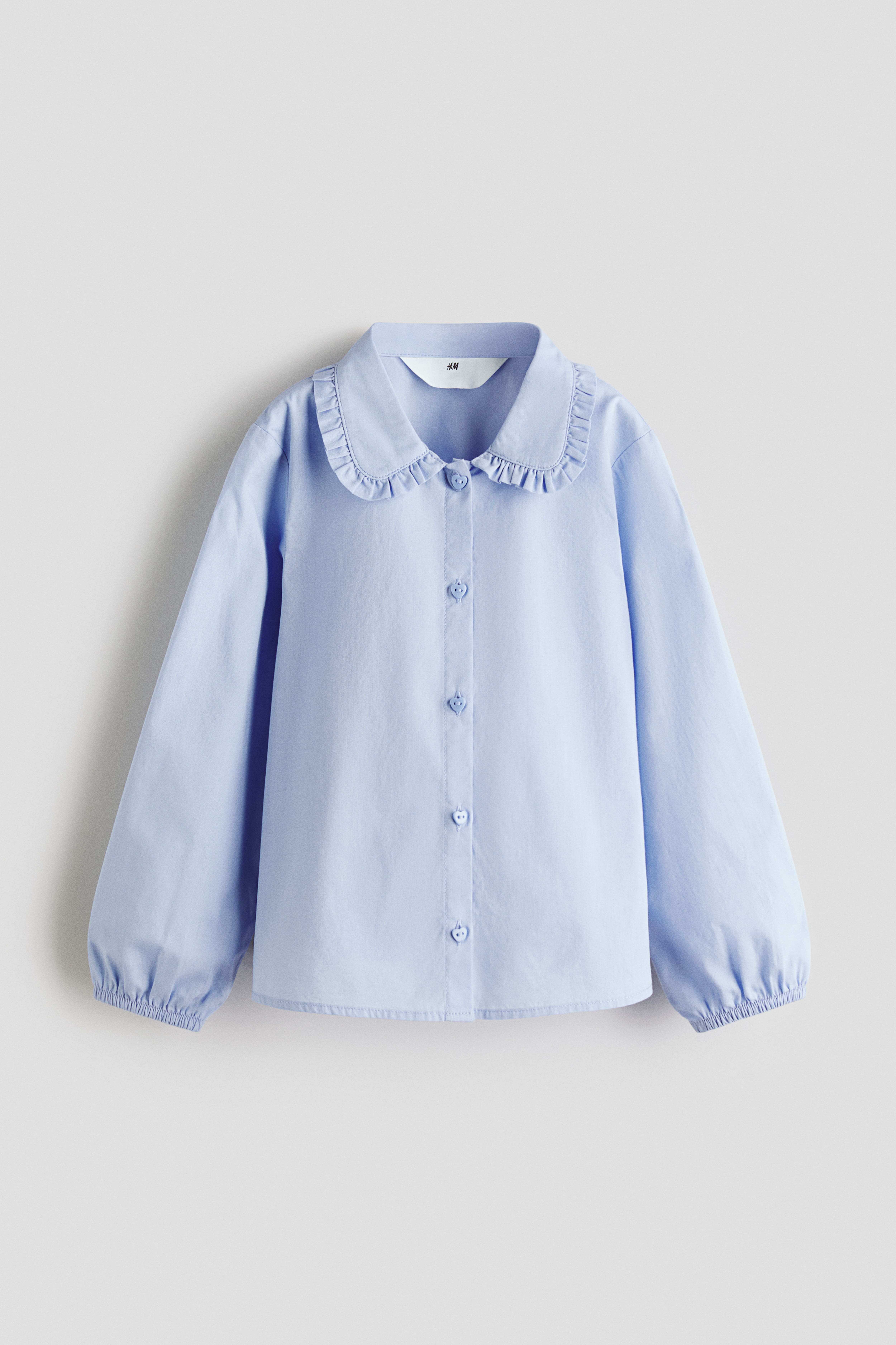 Cotton Blouse with Collar