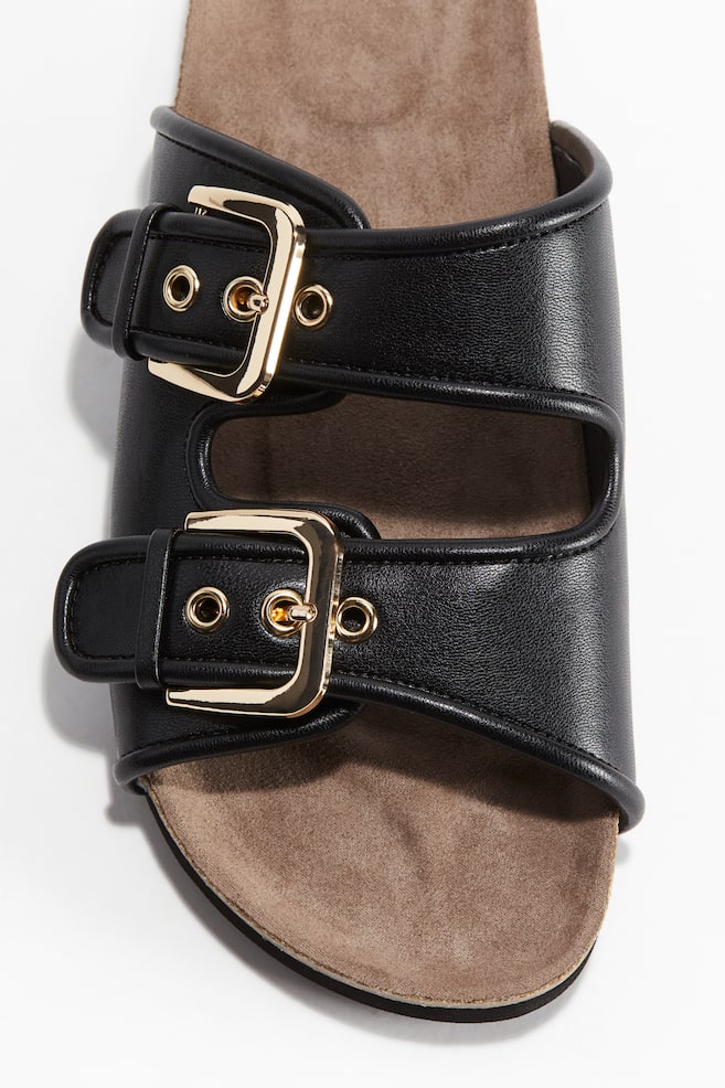 Sandalias - Negro/Marrón oscuro - 1