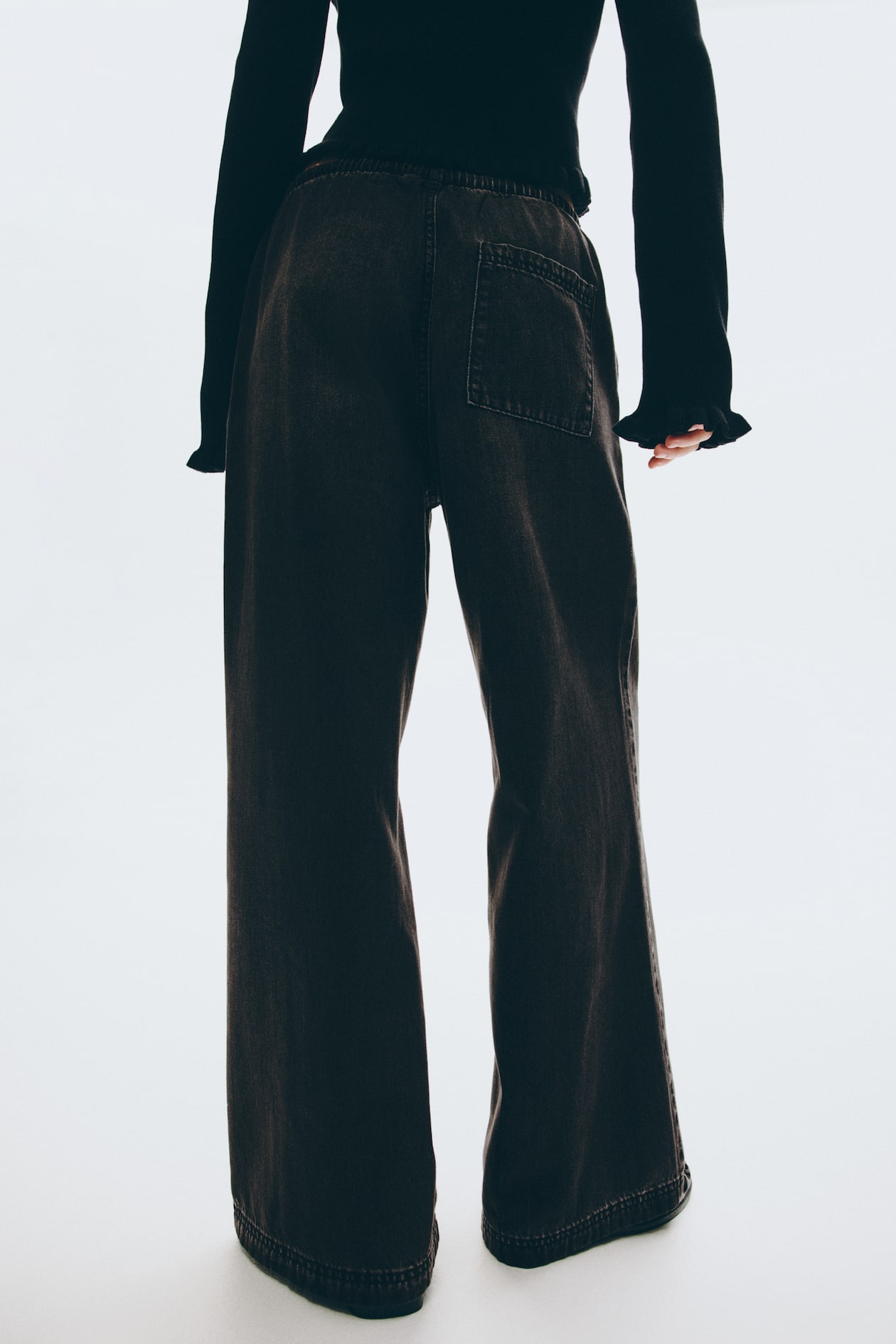 Denim Drawstring Pants - image 5