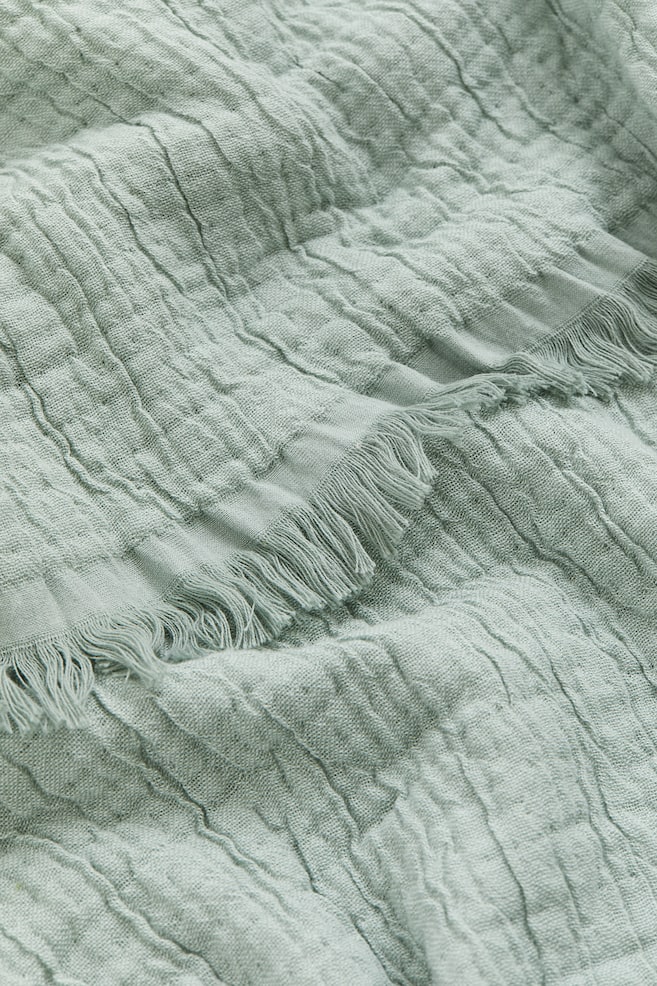 Tagesdecke aus Baumwollmix - Hellgrün - 3